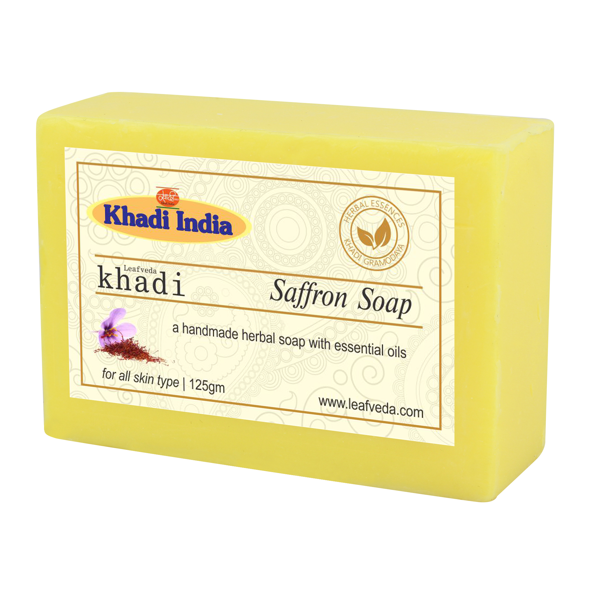 Khadi Leafveda Saffron Soap