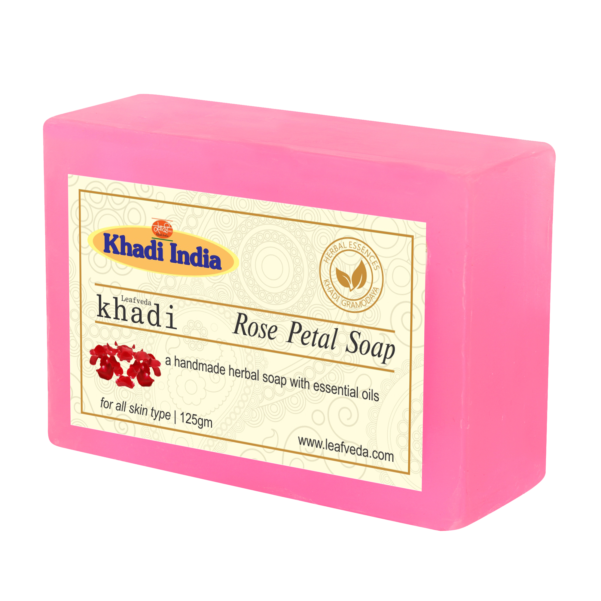 Khadi Leafveda Rose Petal Soap