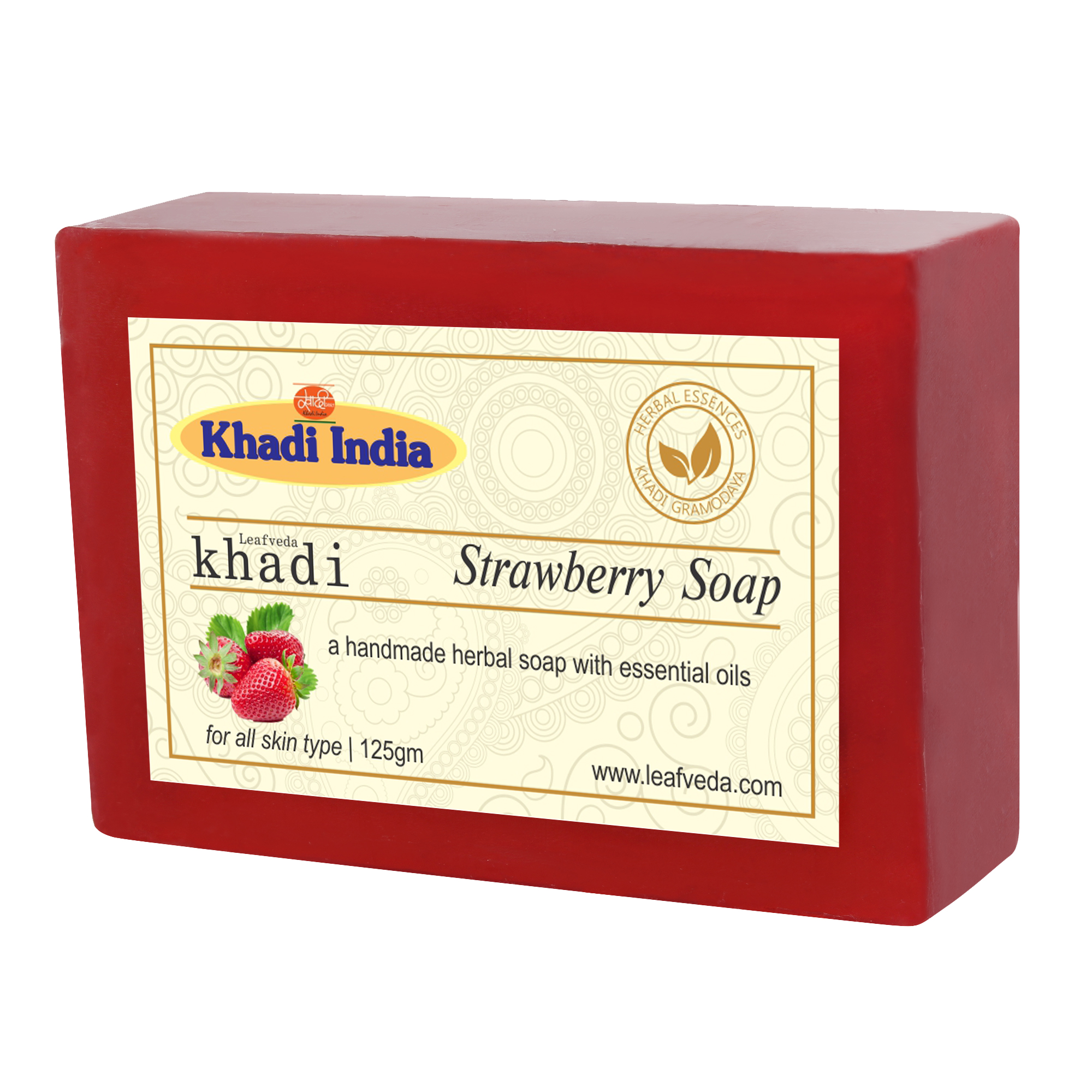 Khadi Leafveda Strawberry Soap