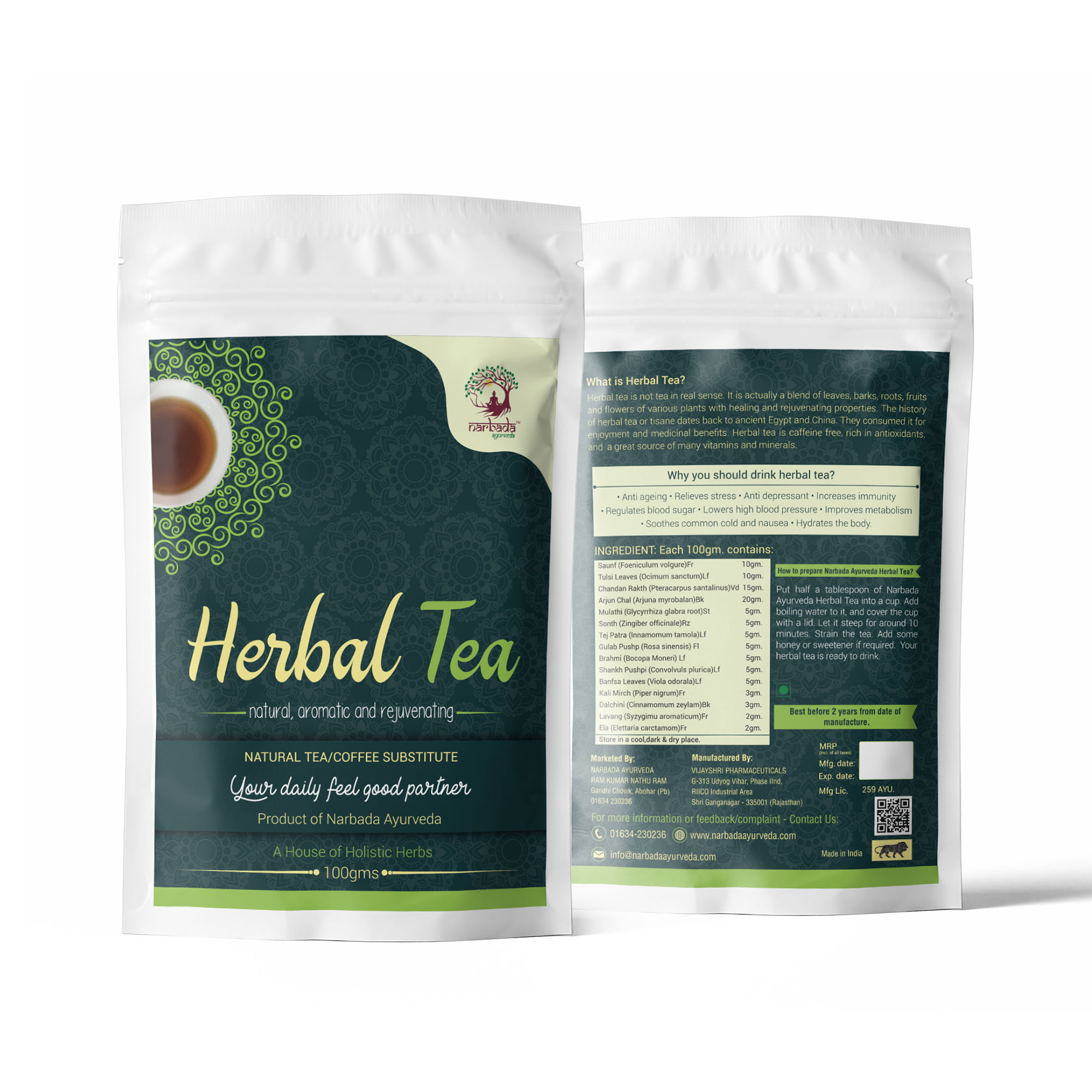 Buy Narbada Ayurveda Herbal Tea at Best Price Online