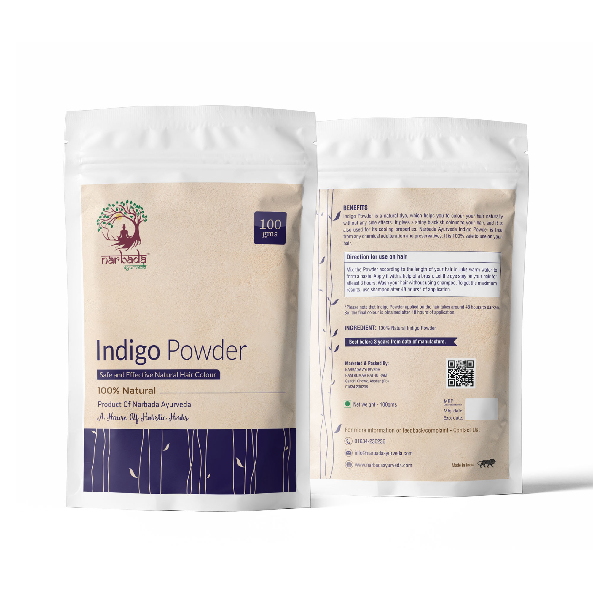 Buy Narbada Ayurveda Indigo Powder at Best Price Online