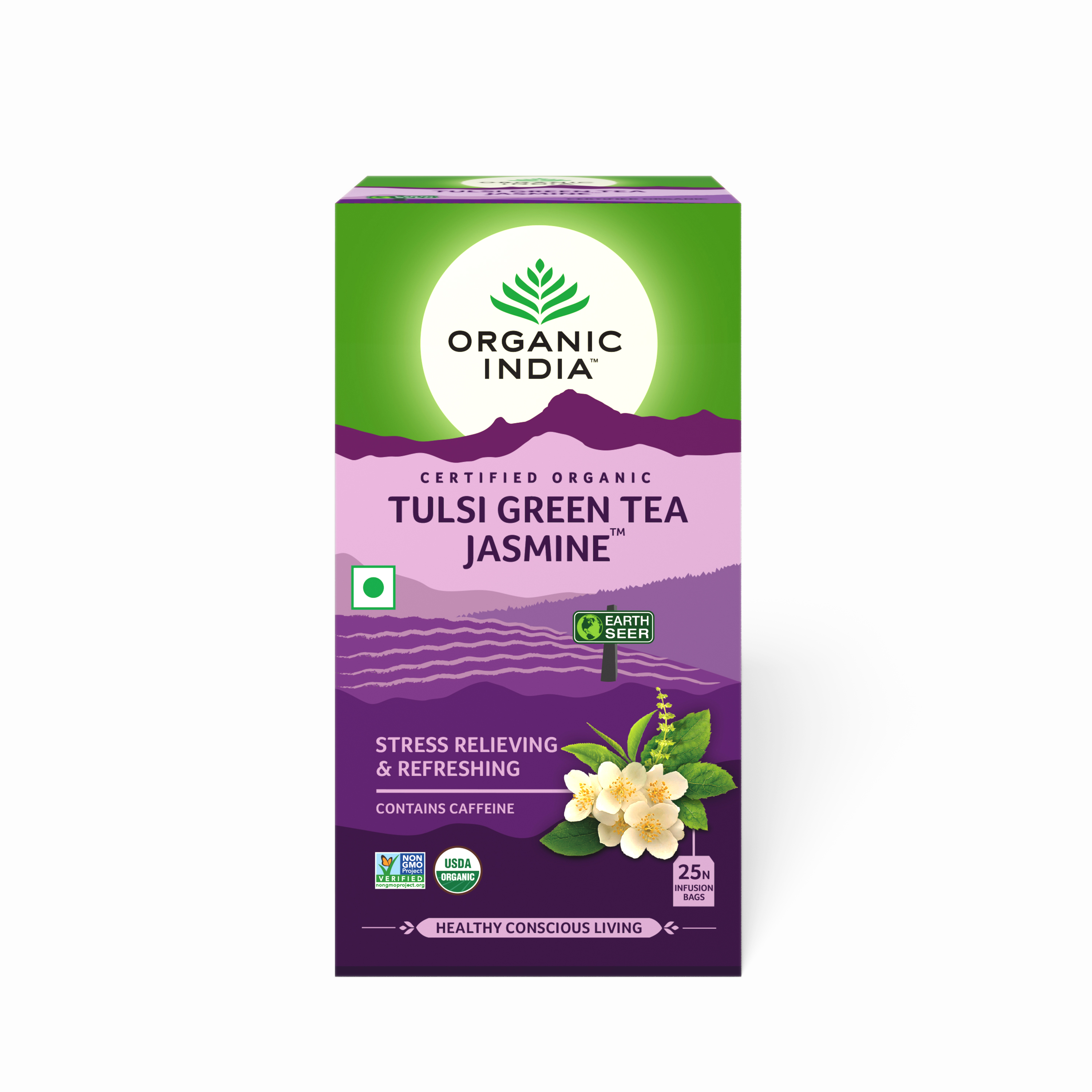 Organic India Tulsi Green Tea Jasmine  
