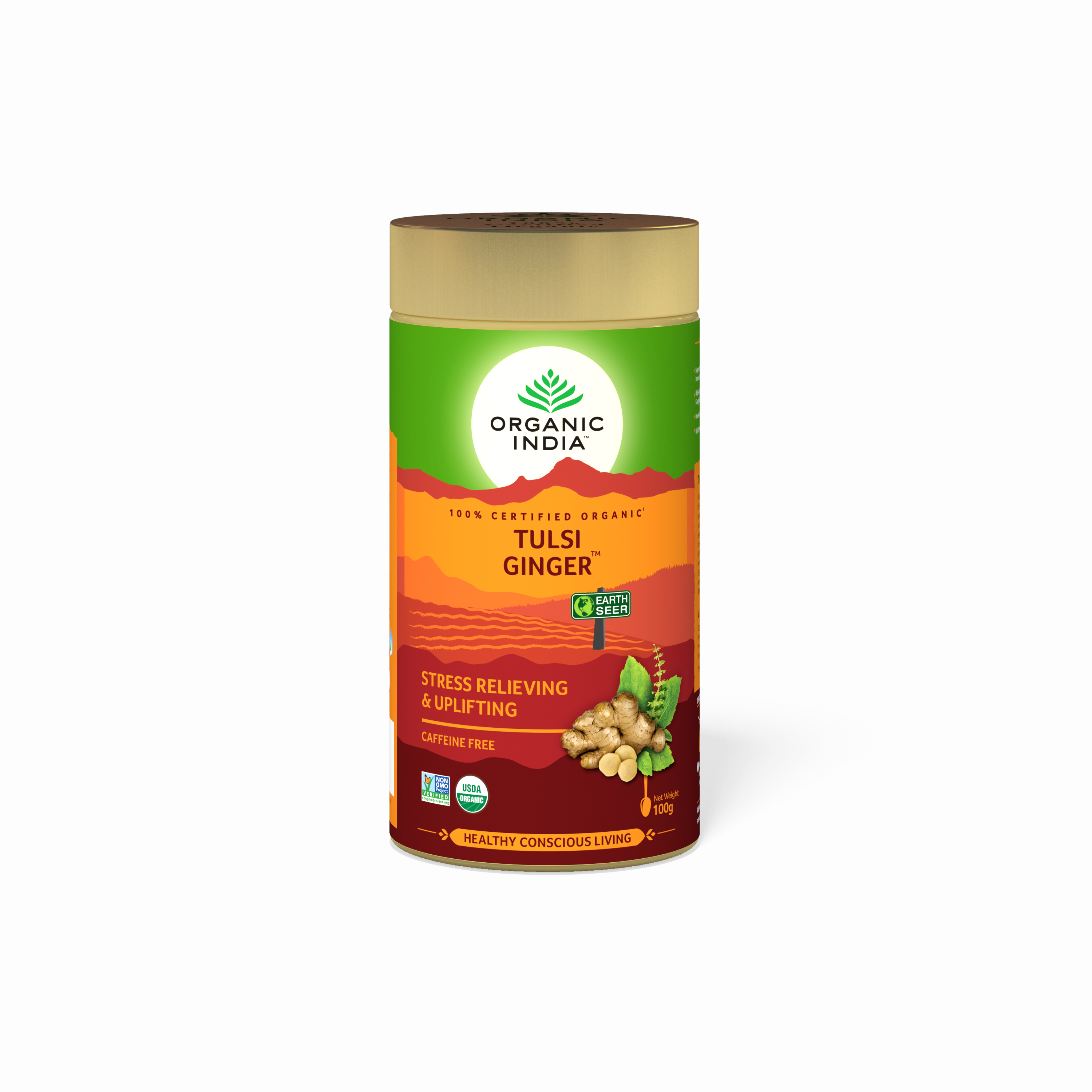 Organic India Tulsi Ginger Tin