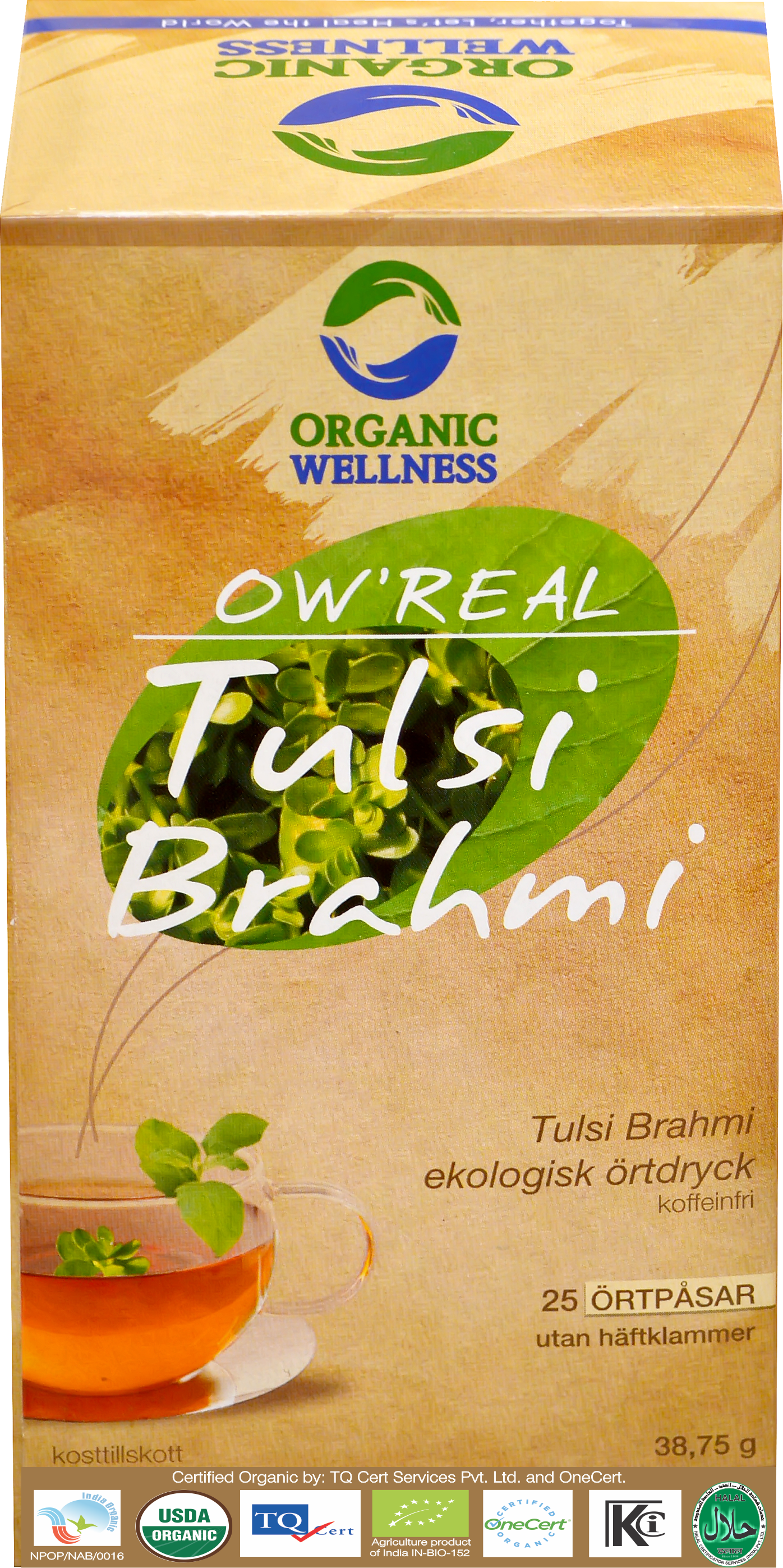 Organic Wellness Real Tulsi Brahmi Tea