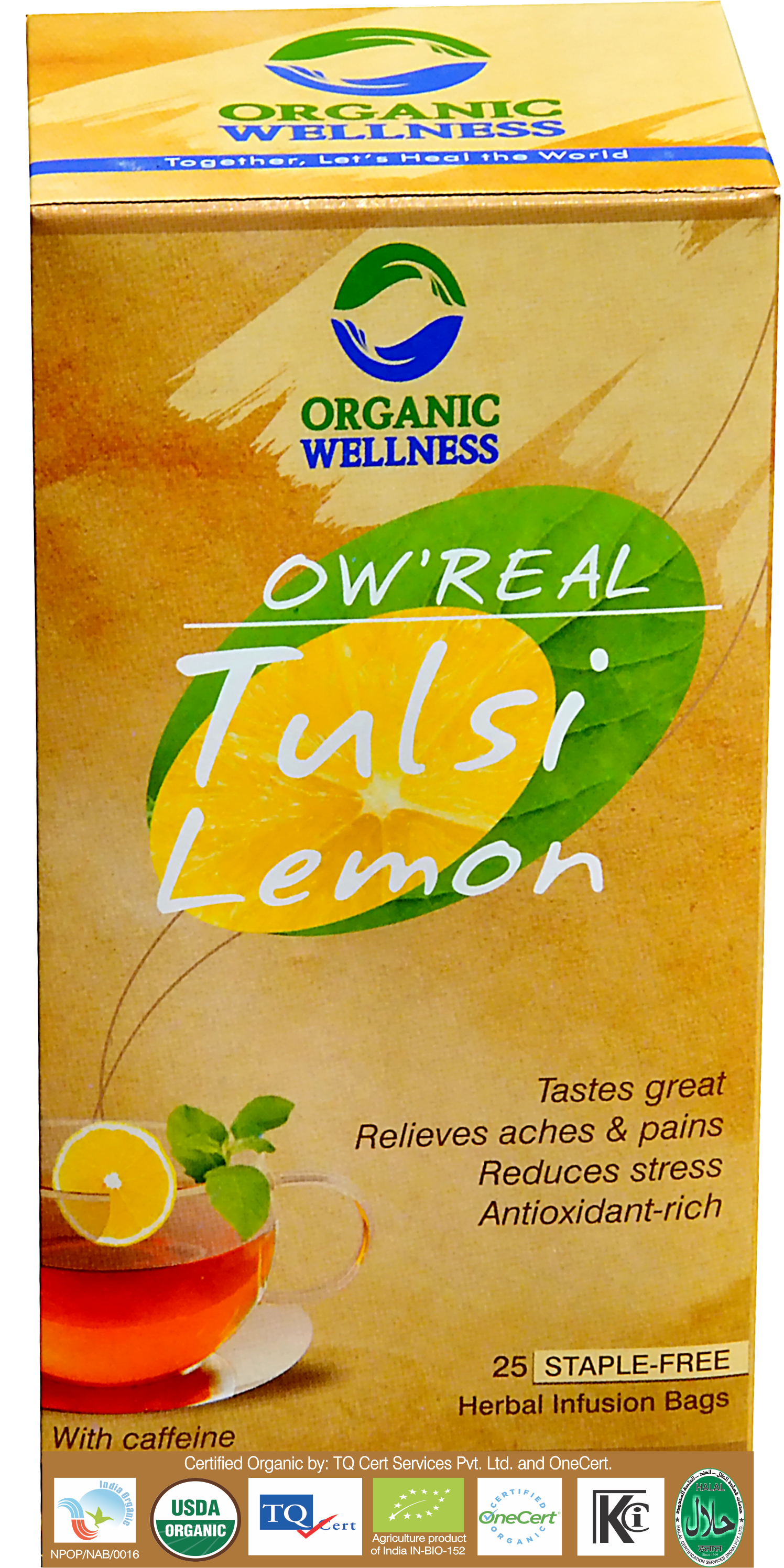 Organic Wellness Real Tulsi Lemon Tea
