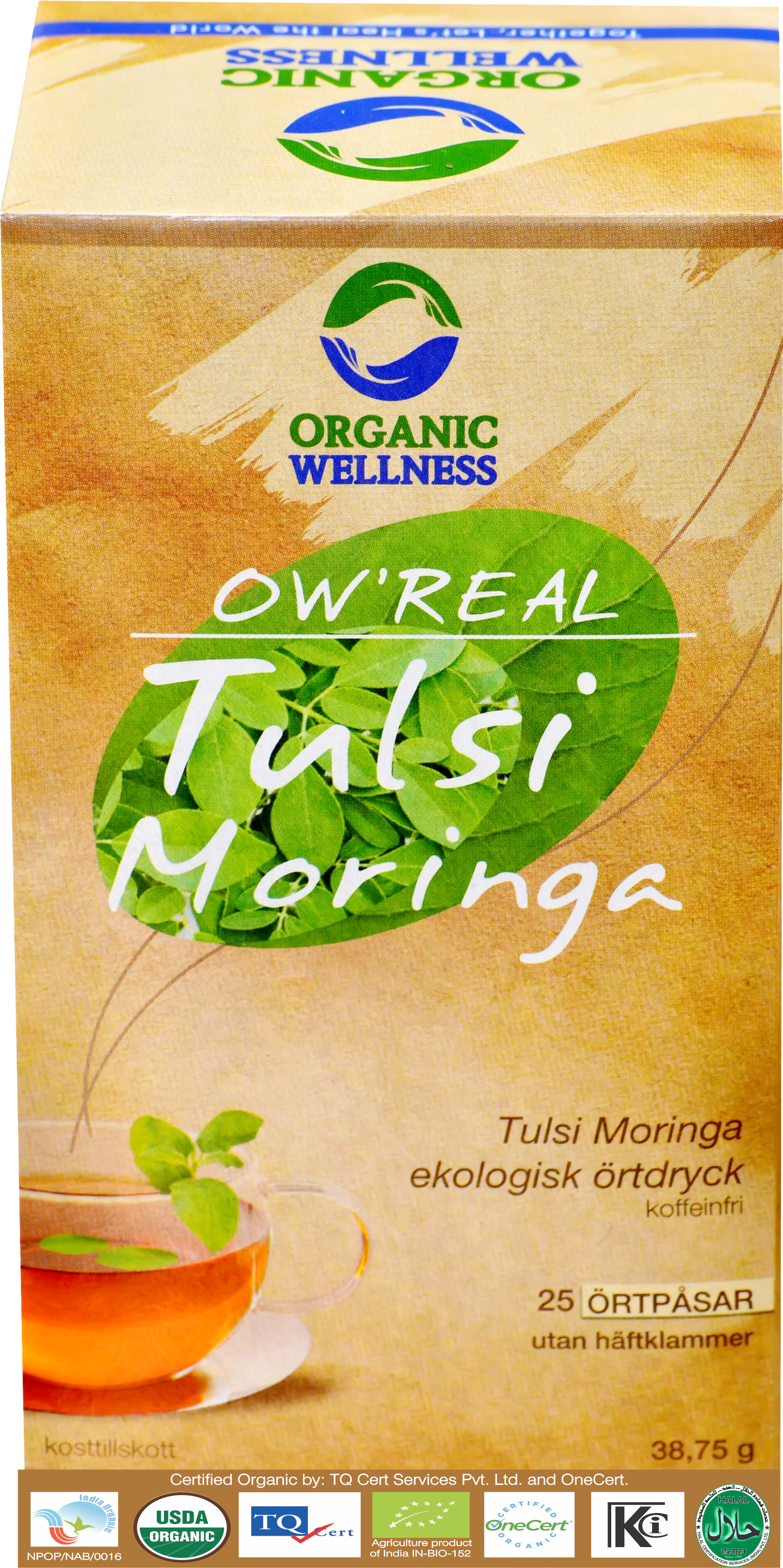 Organic Wellness Real Tulsi Moringa Tea