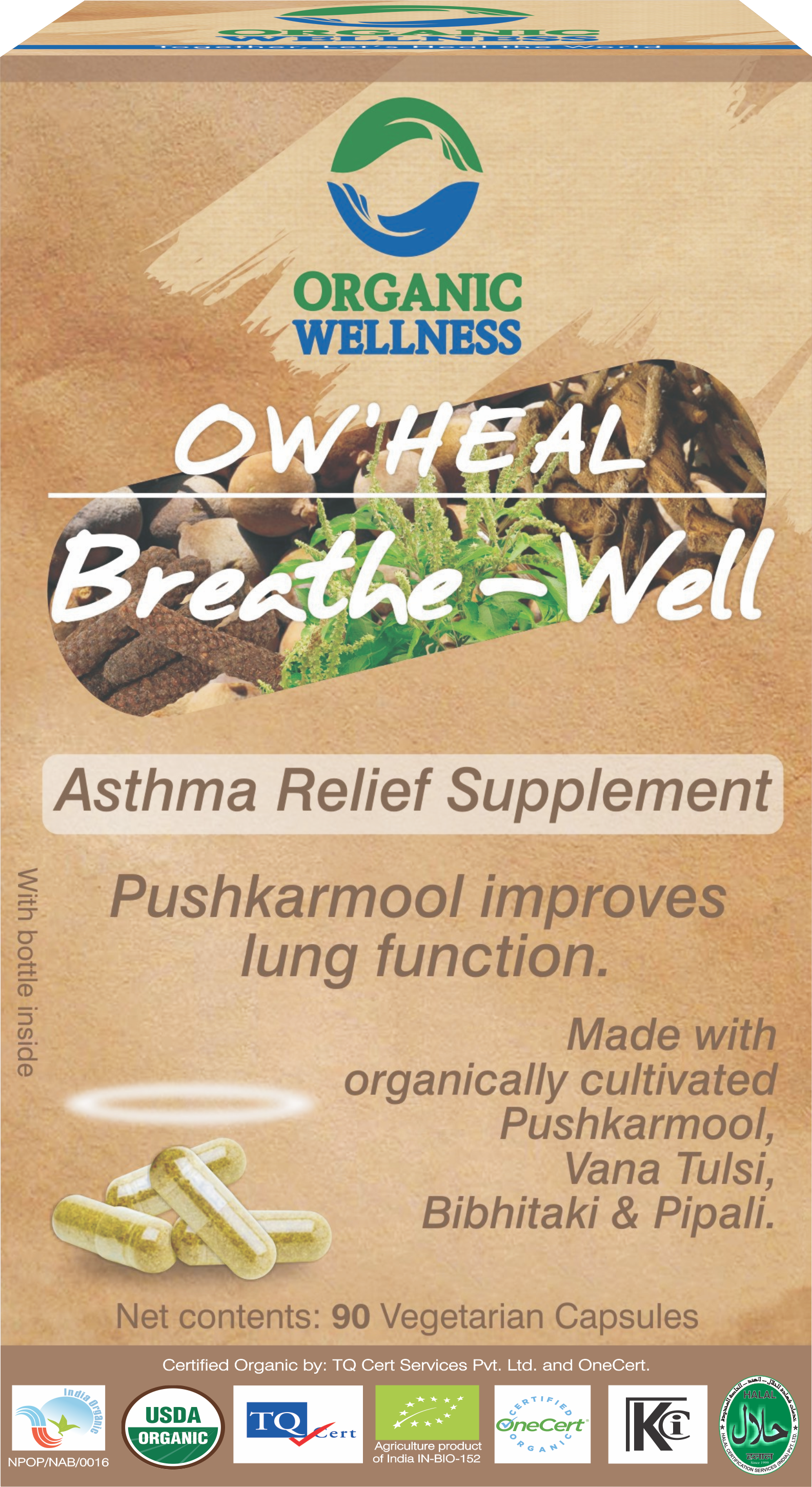 Organic Wellness Heal Breathe Well Capsule