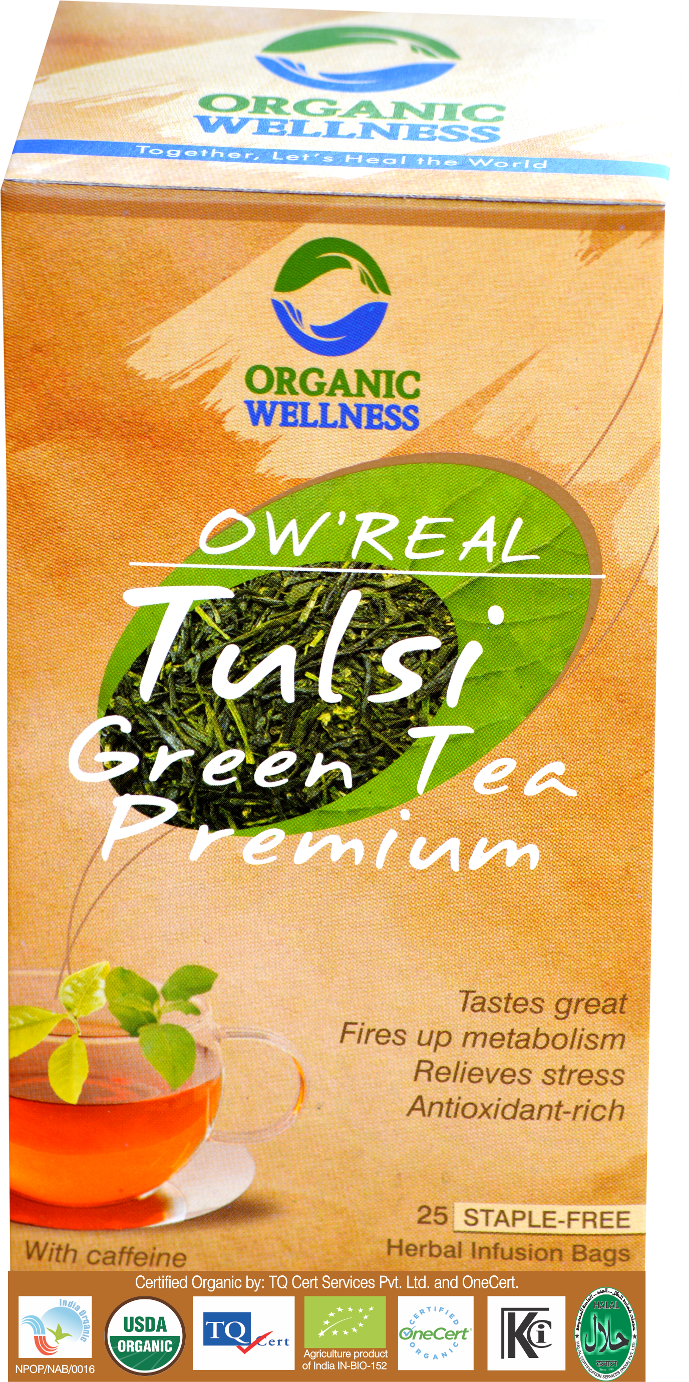 Organic Wellness Real Tulsi Green Tea Premium