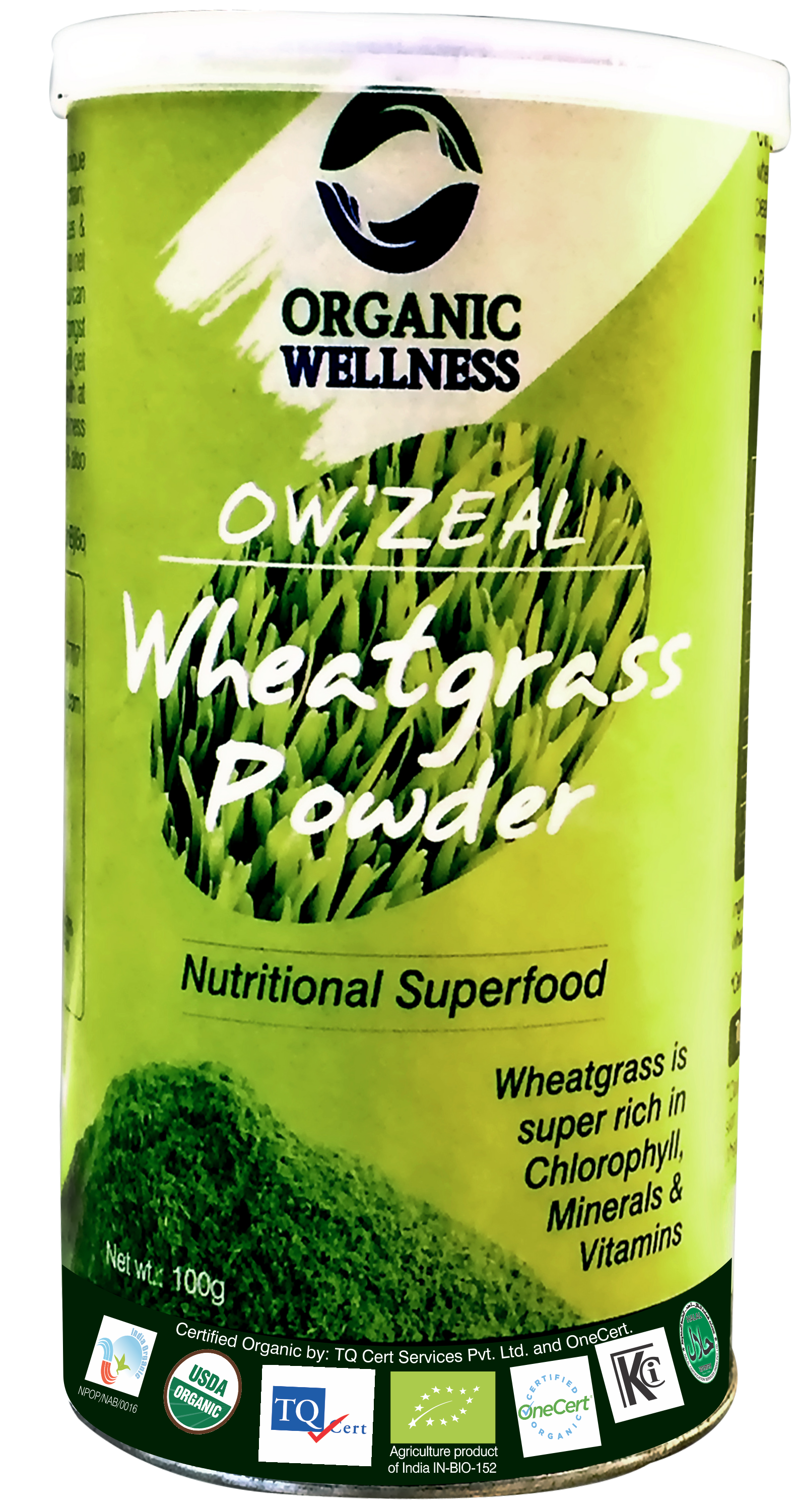 Organic Wellness Zeal Wheat Grass Powder