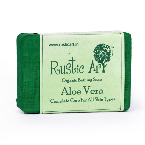 Buy Rustic Art Organic Aloe Vera Soap at Best Price Online