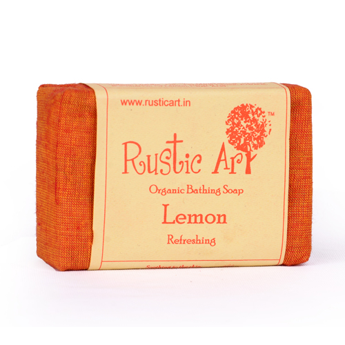 Buy Rustic Art Organic Lemon Soap at Best Price Online
