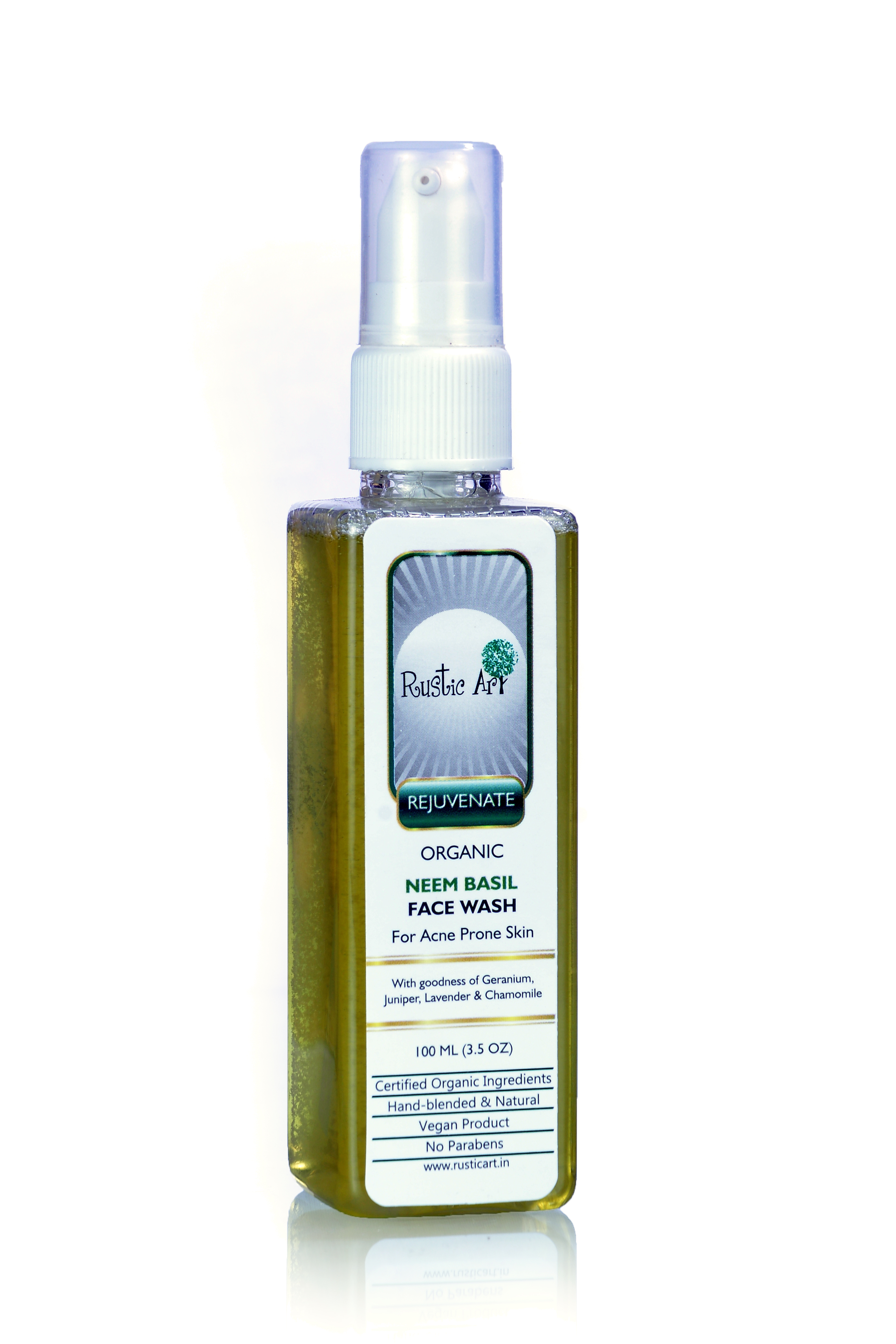 Rustic Art Organic Neem Basil Face Wash