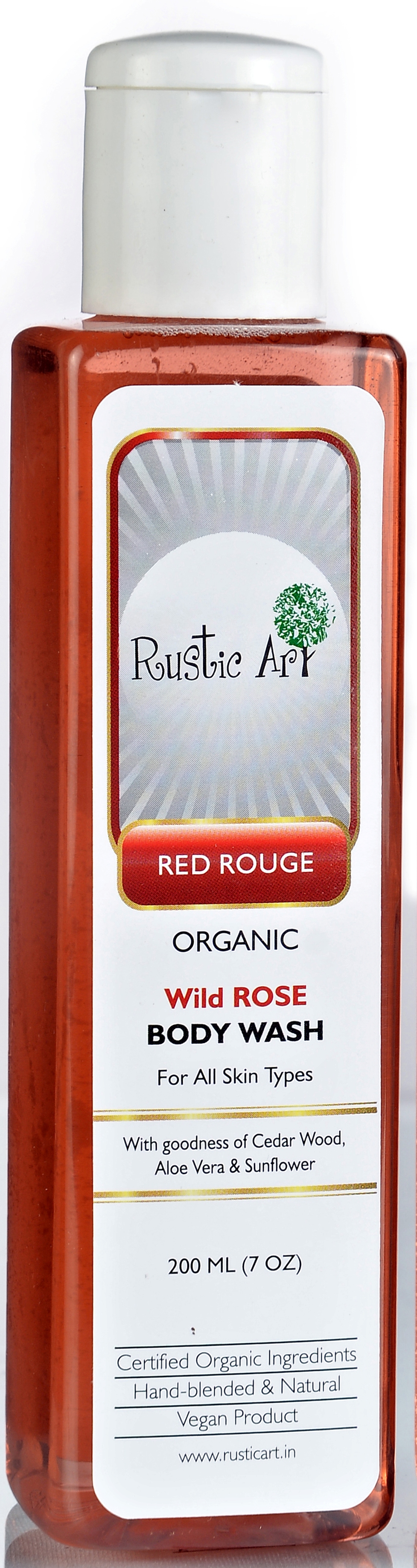 Rustic Art Organic Rose  Body Wash