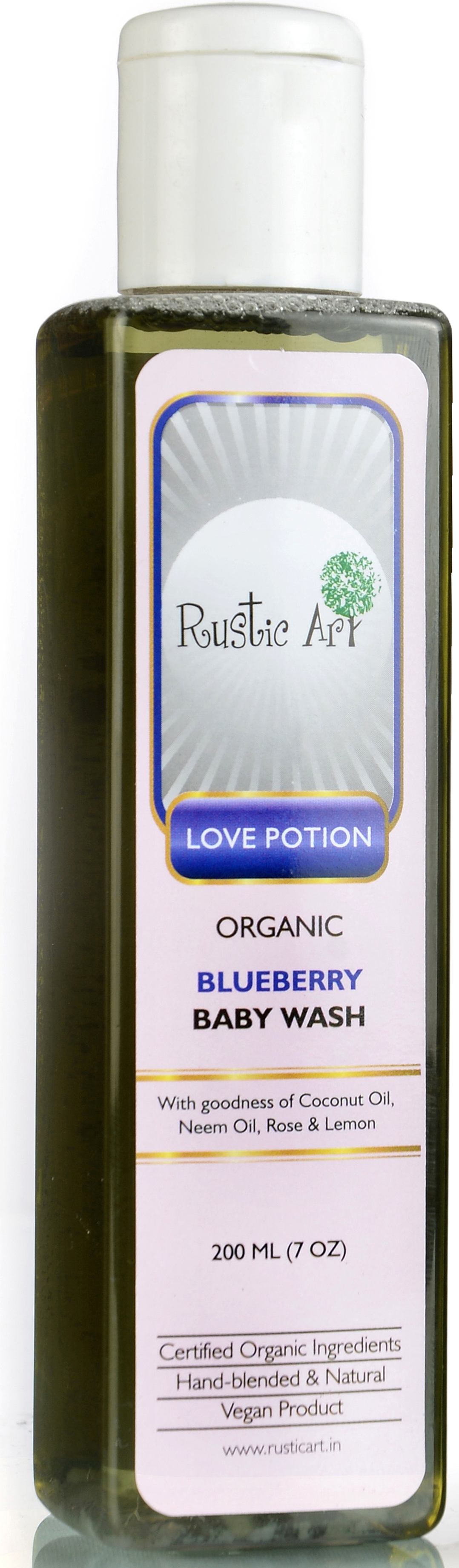 Buy Rustic Art Organic Blueberry Baby Wash at Best Price Online