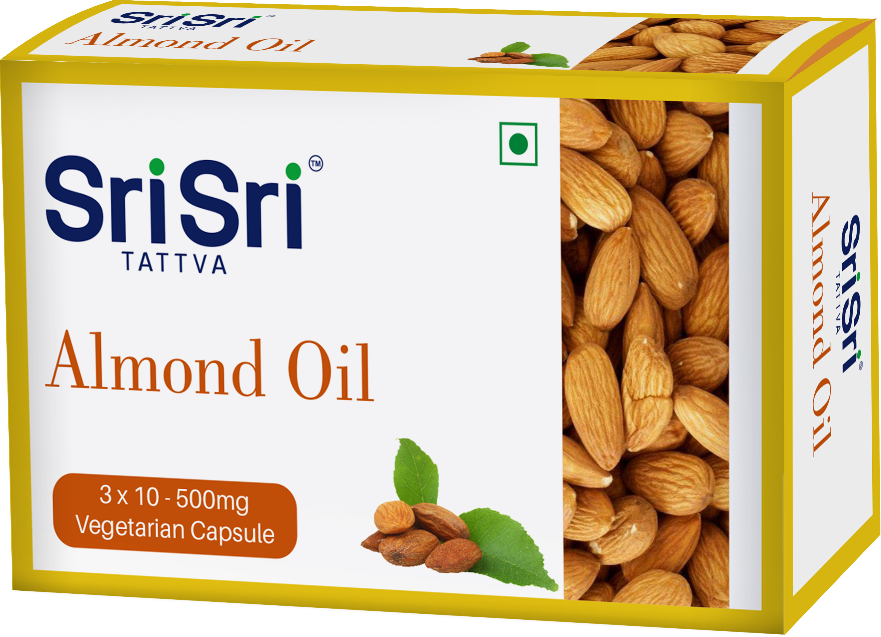 Sri Sri Tattva Almond Oil Veg Capsule