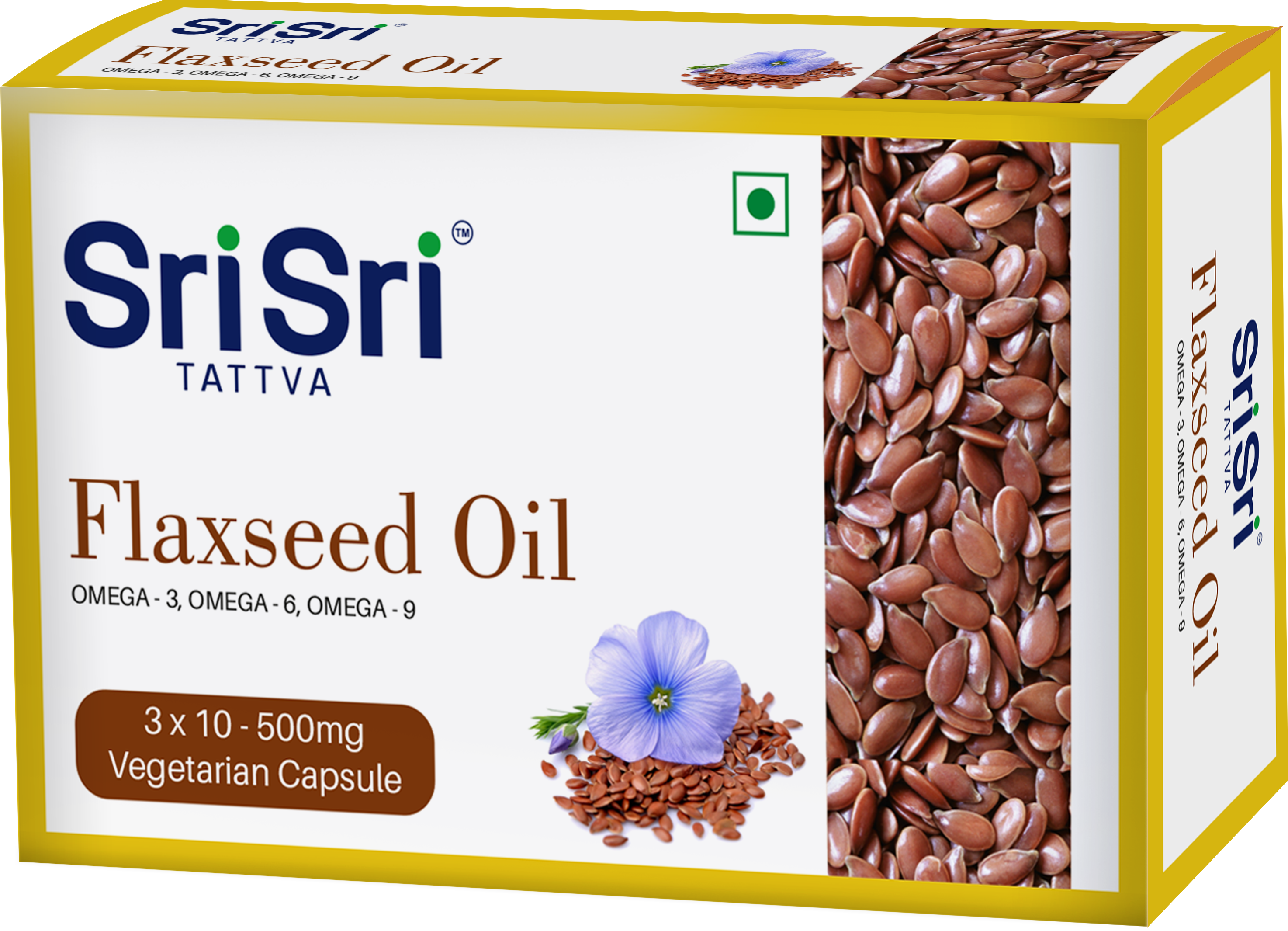 Sri Sri Tattva Flaxseed Oil Veg Capsule