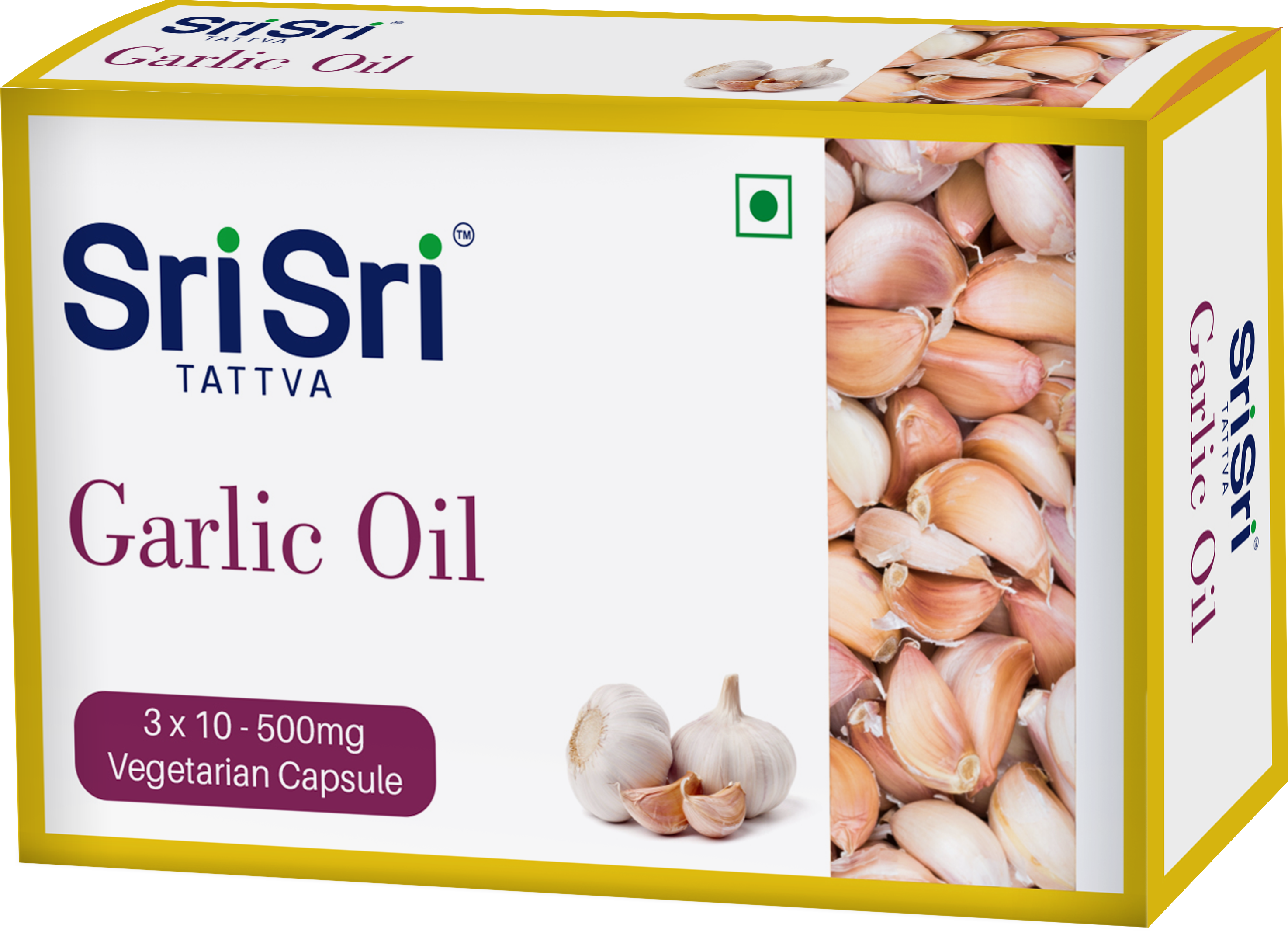 Buy Sri Sri Tattva Garlic Oil Veg Capsule at Best Price Online