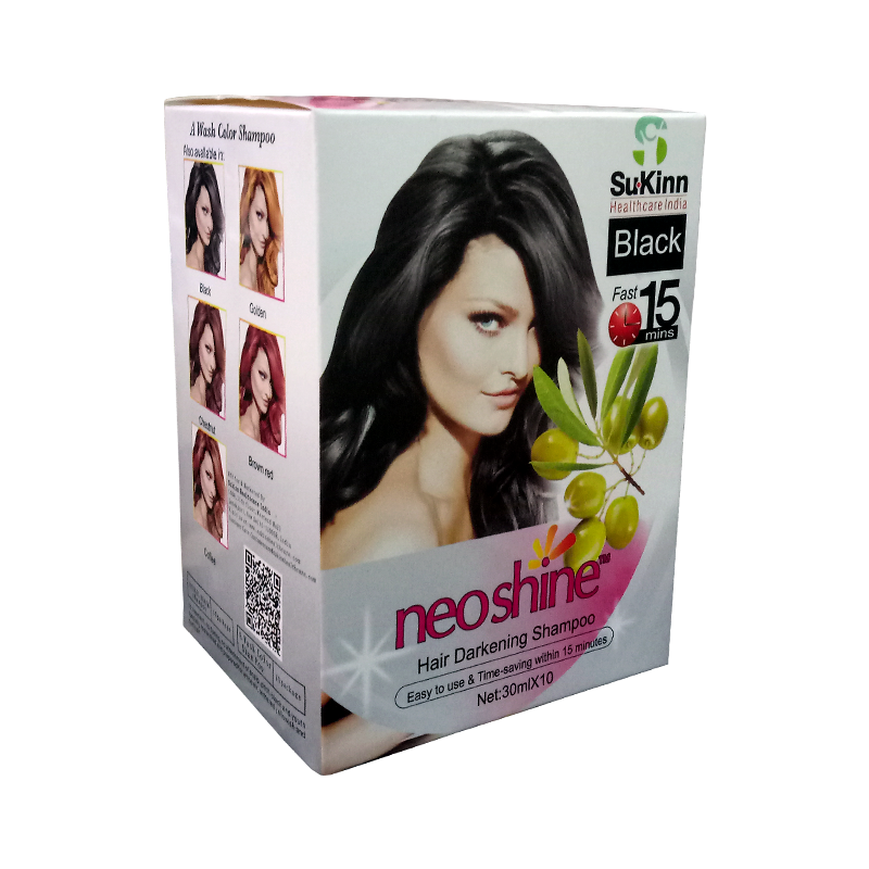 Buy Sukinn Neoshine Herbal Hair Colour Shampoo- Black at Best Price Online