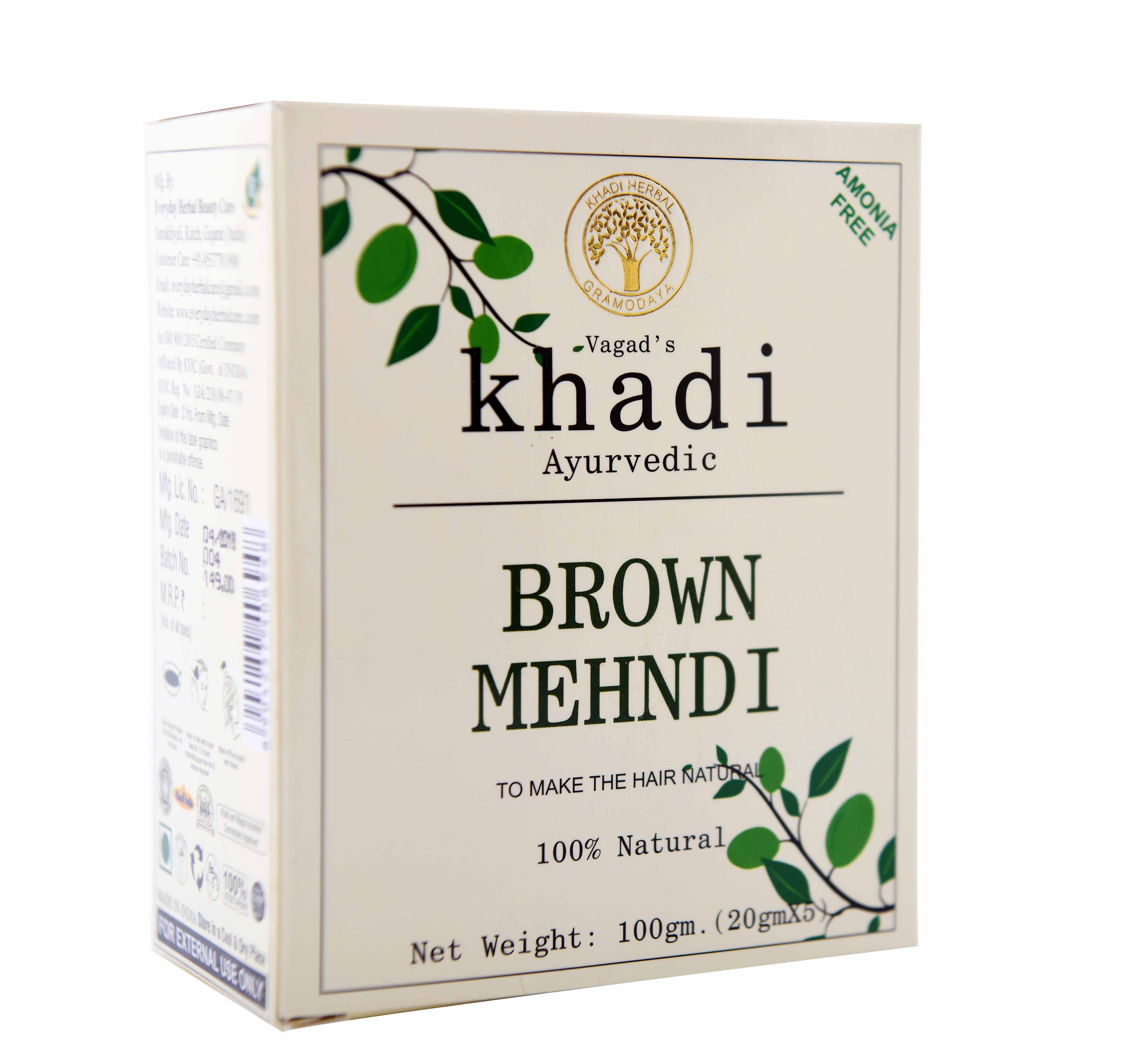 Vagad's Khadi Brown Mahendi Powder