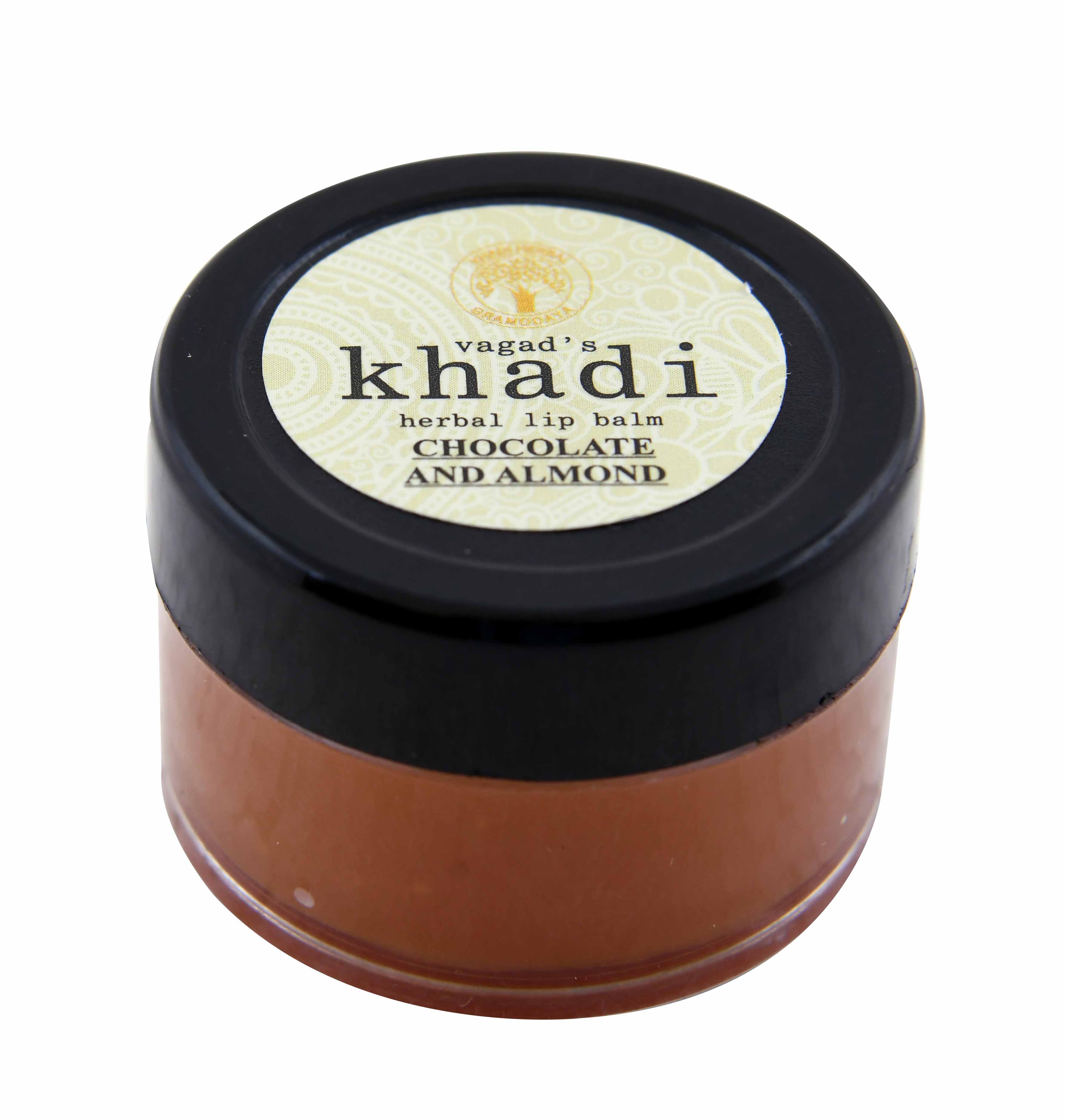 Vagad's Khadi Chocolate And Almond Lip Balm