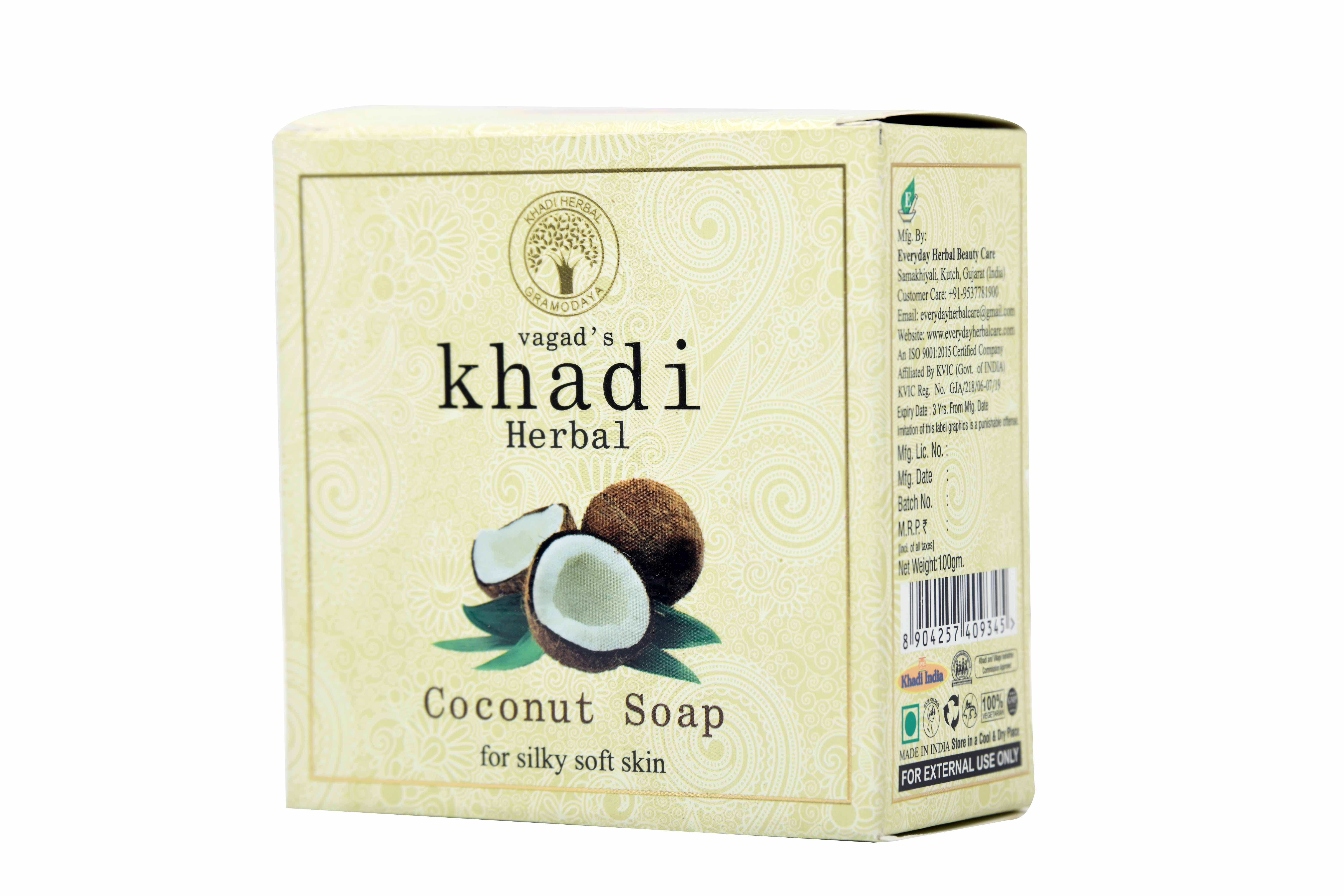 Vagad's Khadi Coconut Milky Soap For Silky Soft Skin