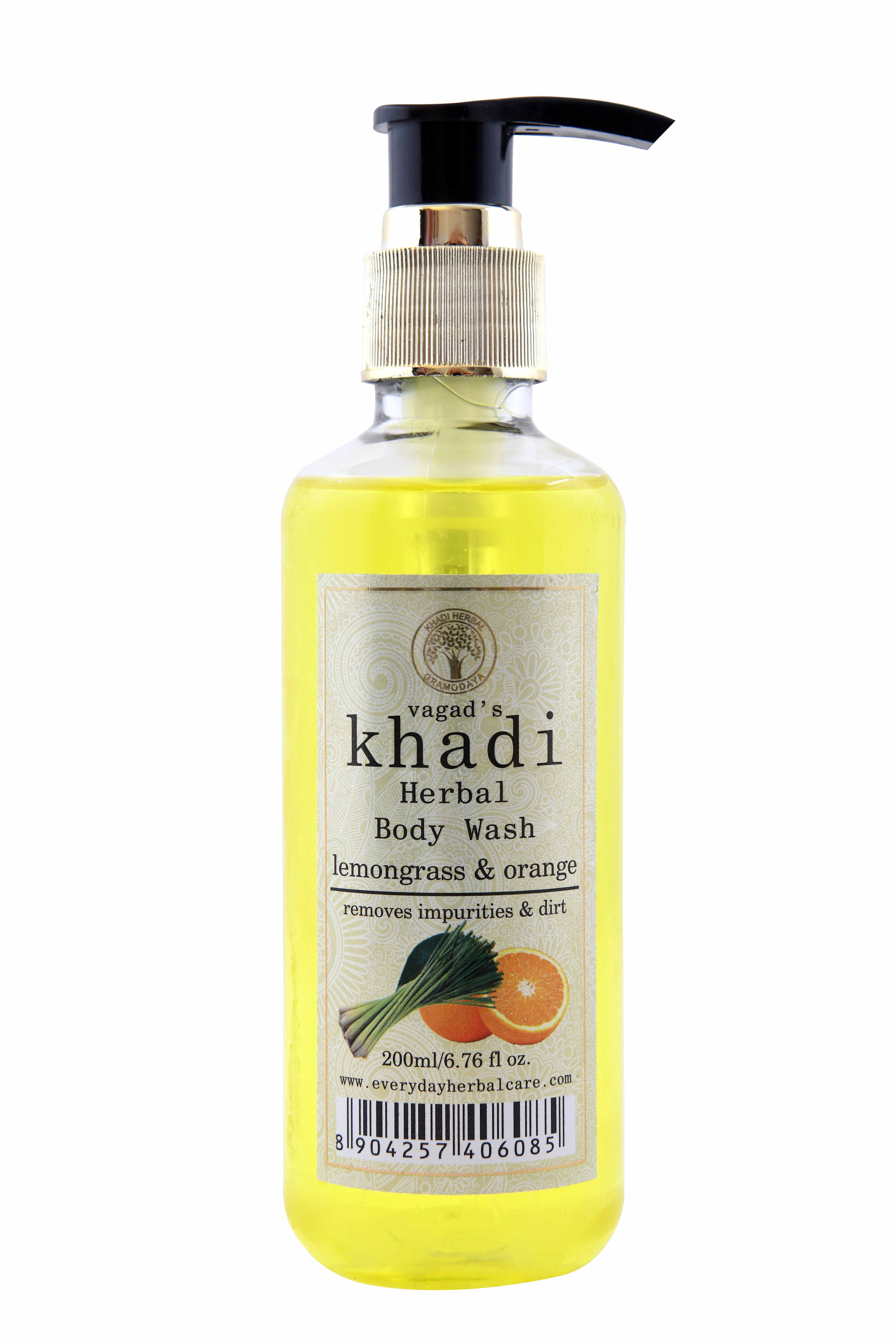 Vagad's Khadi Lemongrass And Orange Body Wash