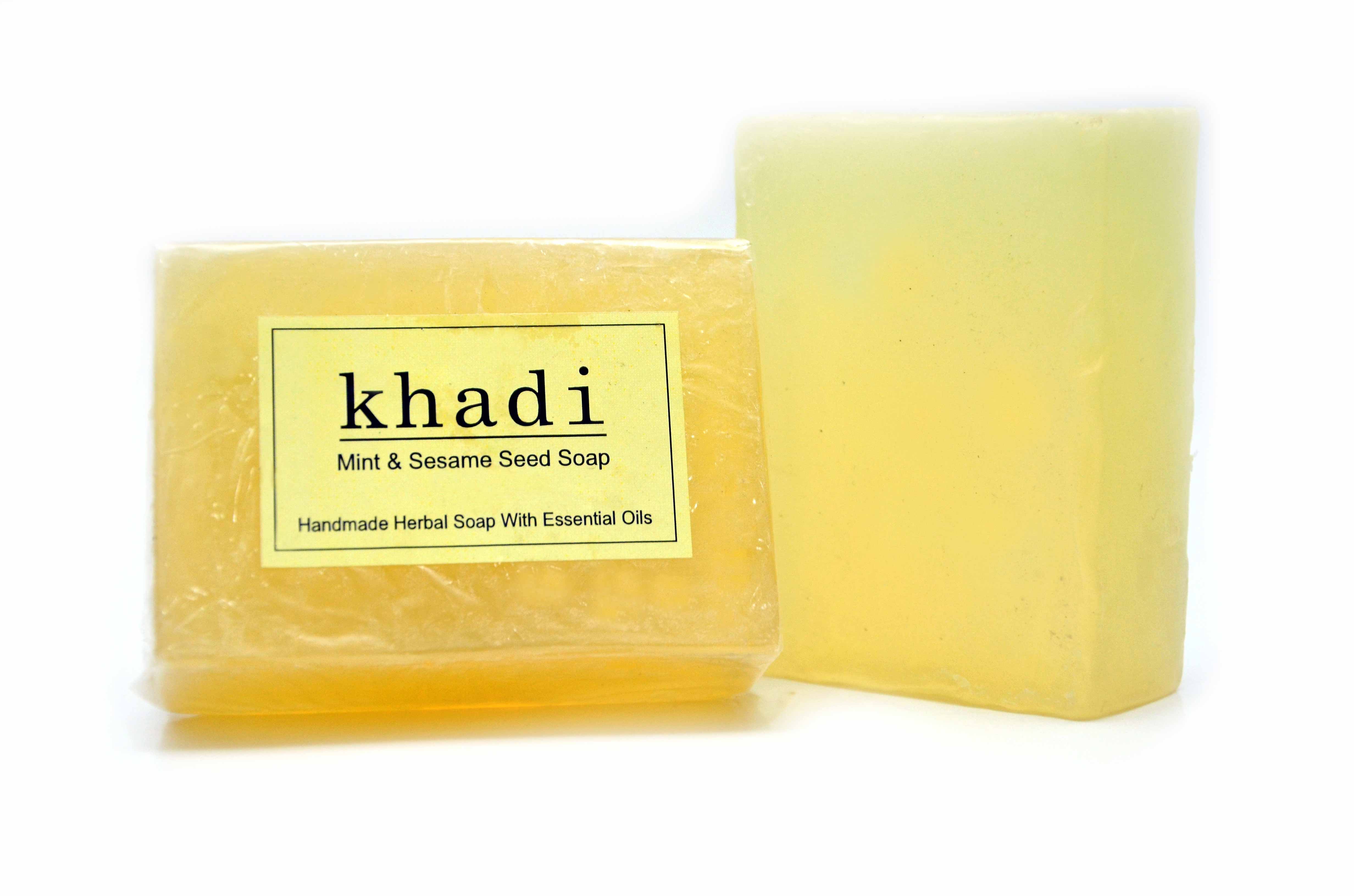 Vagad's Khadi Mint And Sesame Seed Soap