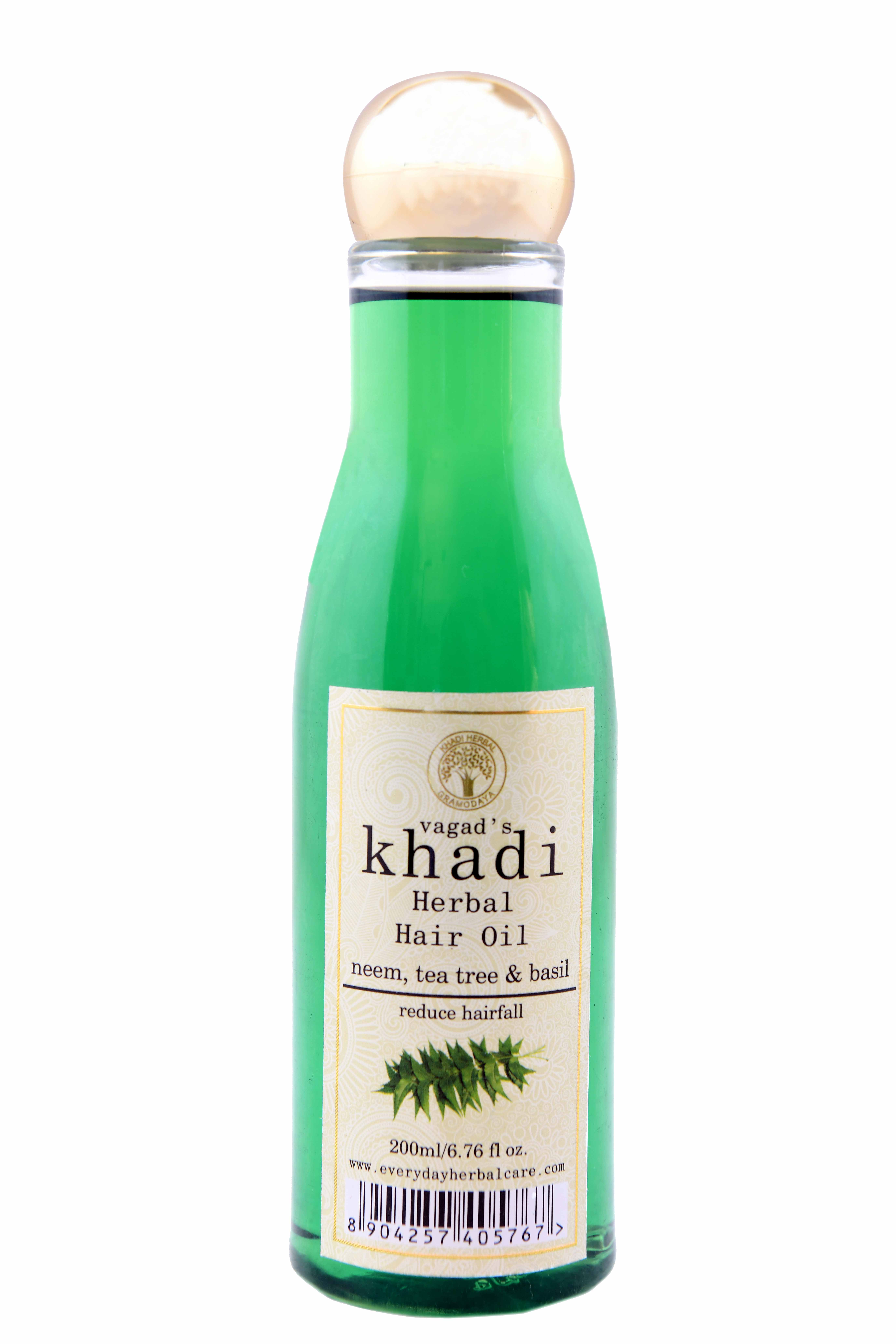 Vagad's Khadi Neem Tea Tree And Basil Oil