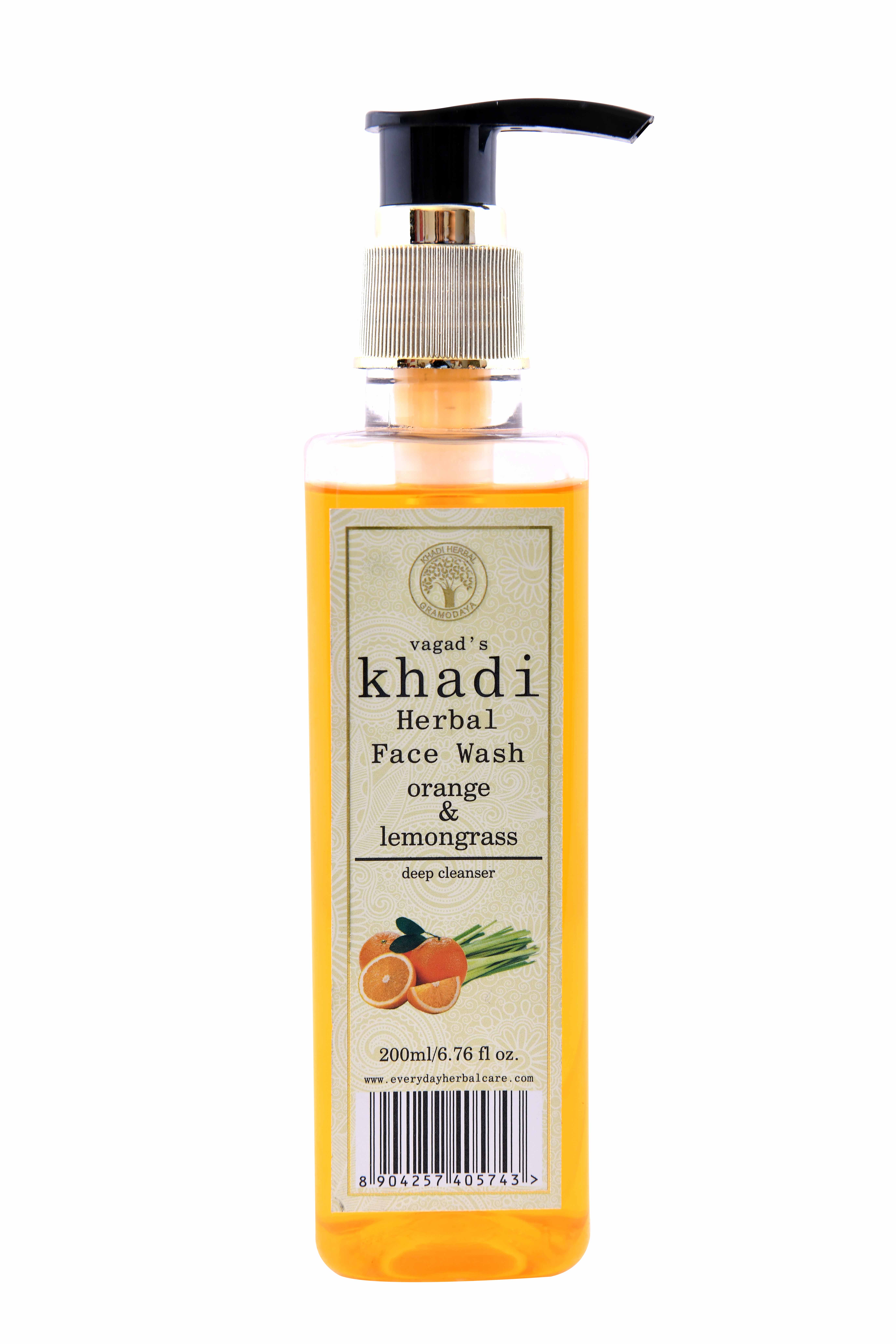 Vagad's Khadi Orange And Lemongrass Face Wash