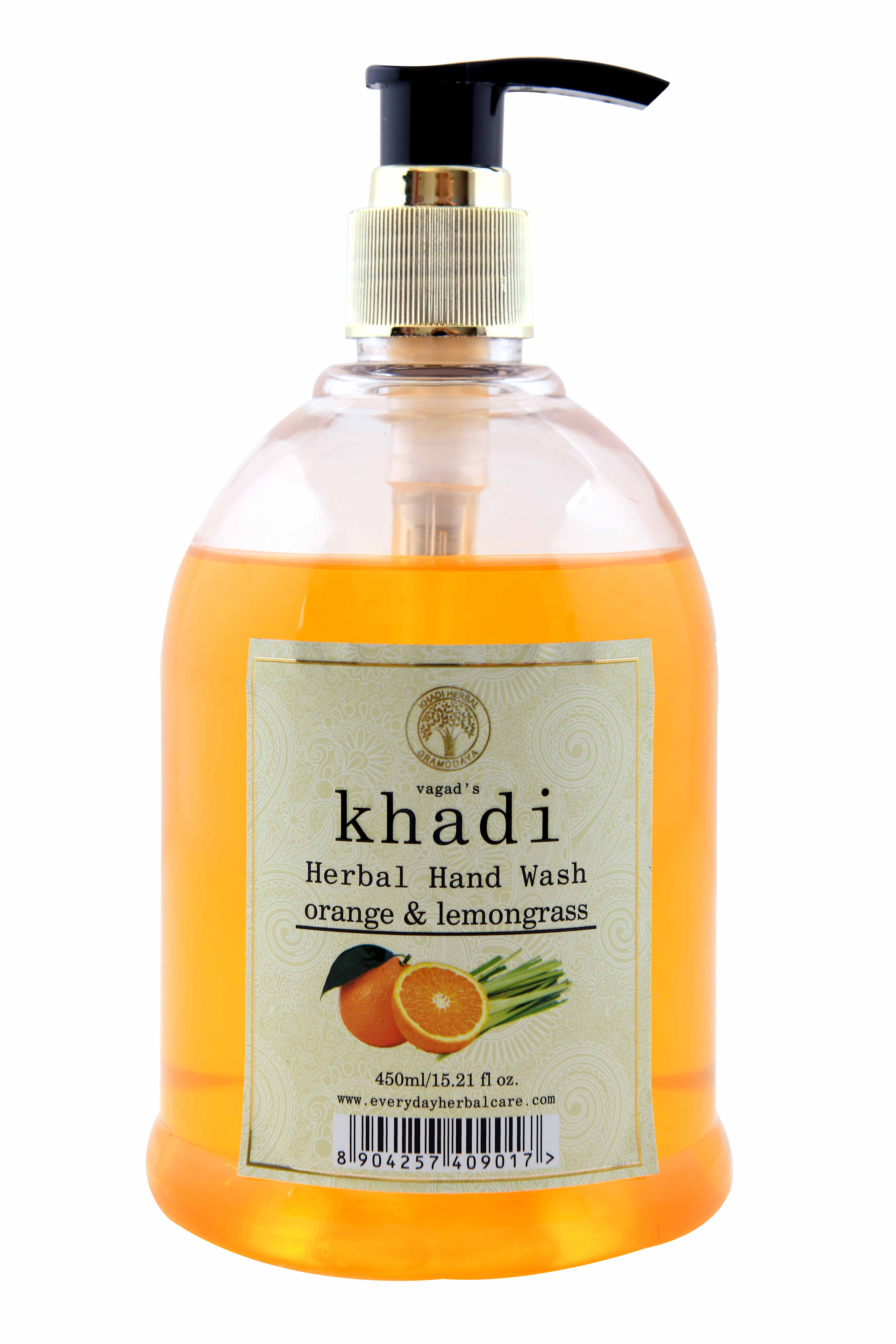 Vagad's Khadi Orange And Lemongrass Herbal Handwash