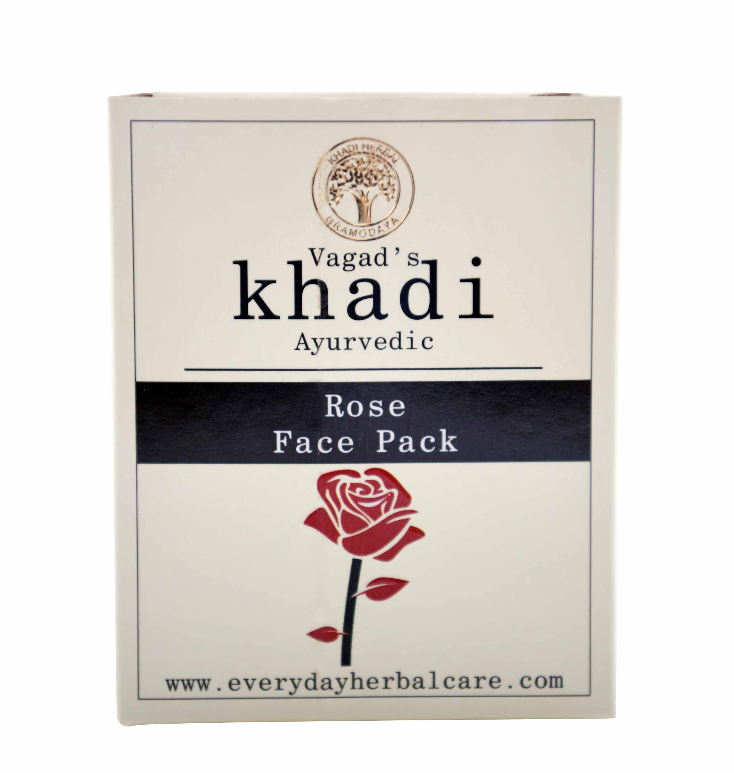 Vagad's Khadi Rose Face Pack Powder