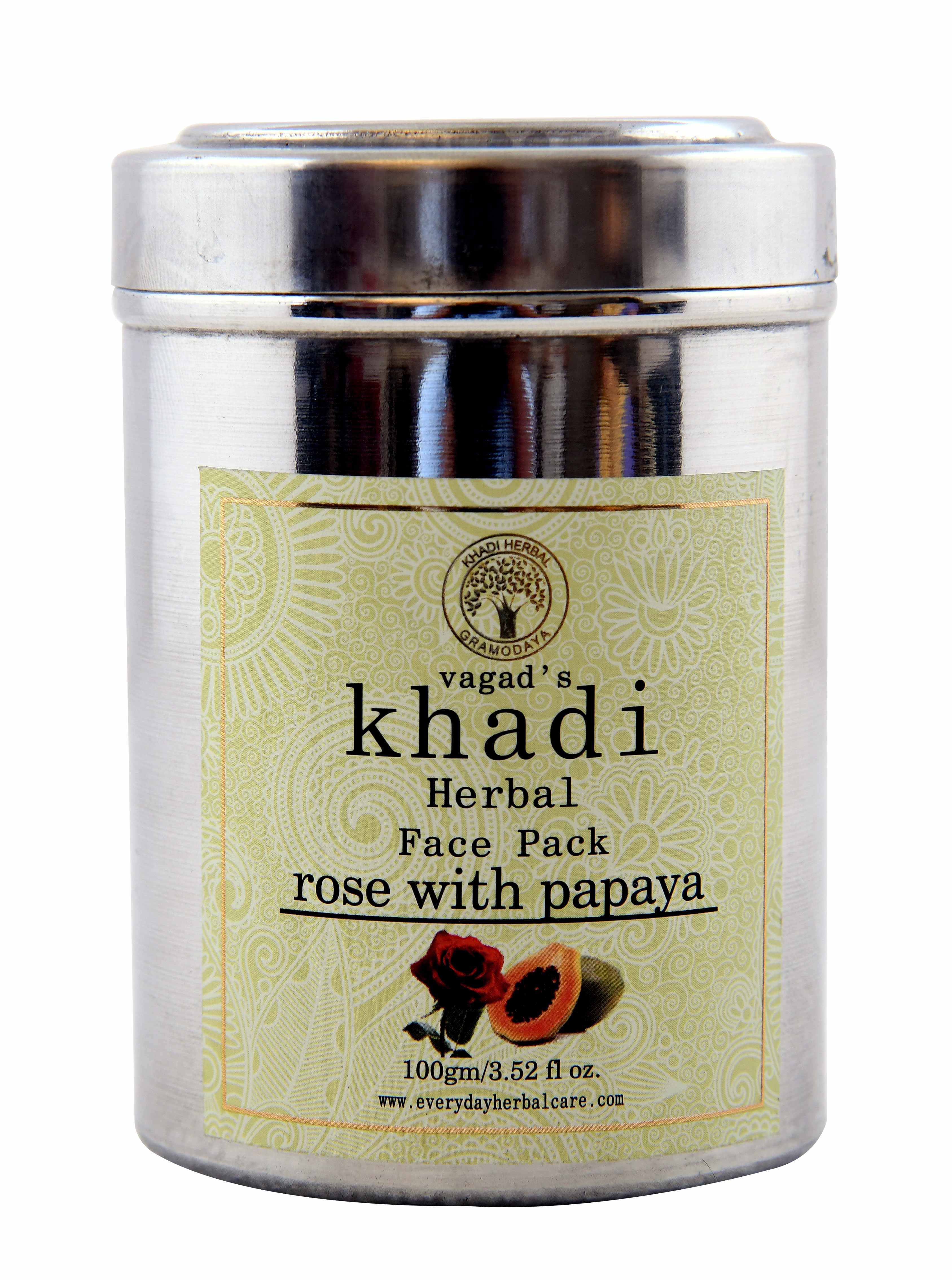 Vagad's Khadi Rose With Papaya Face Pack