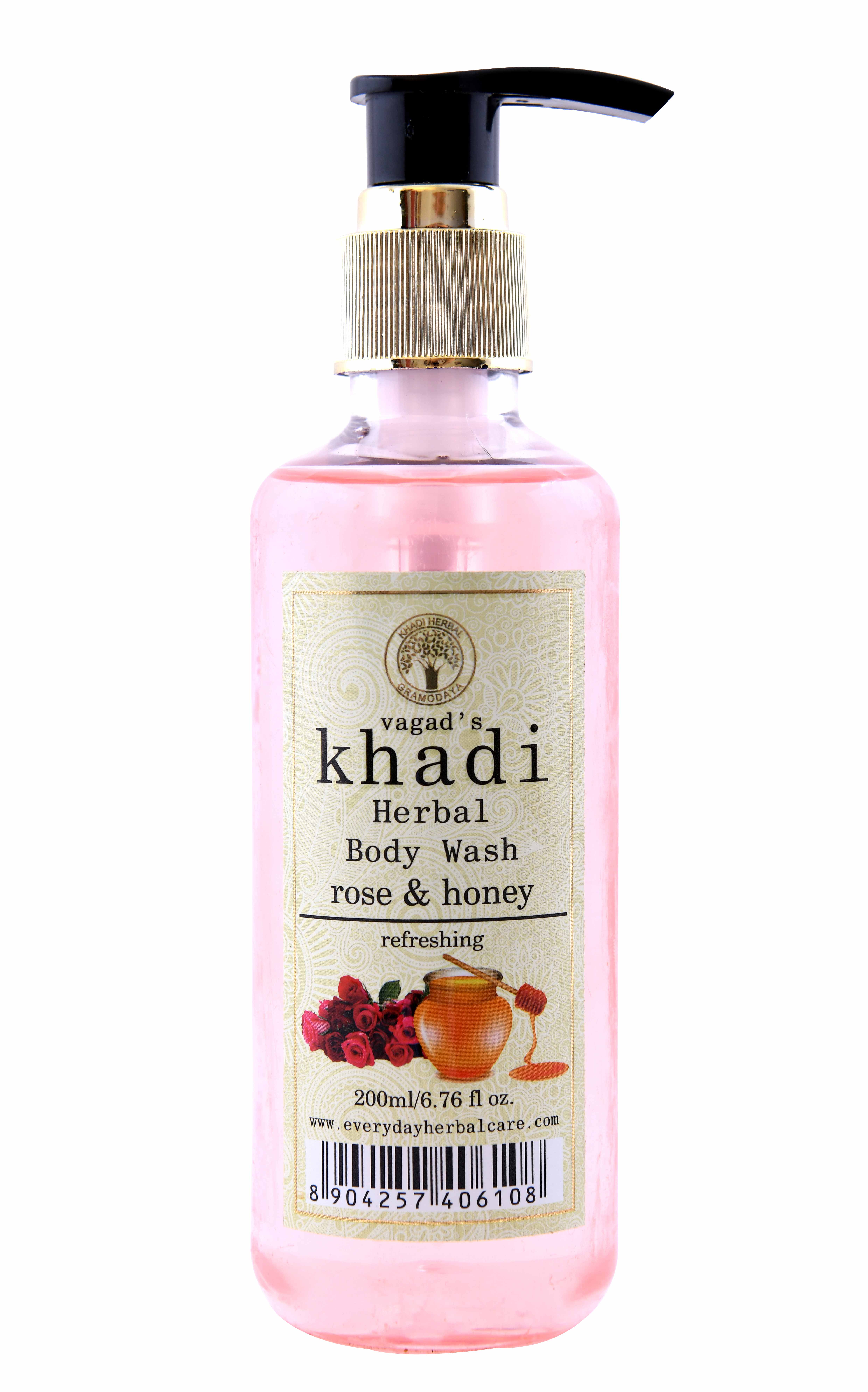 Vagad's Khadi Rose And Honey Body Wash