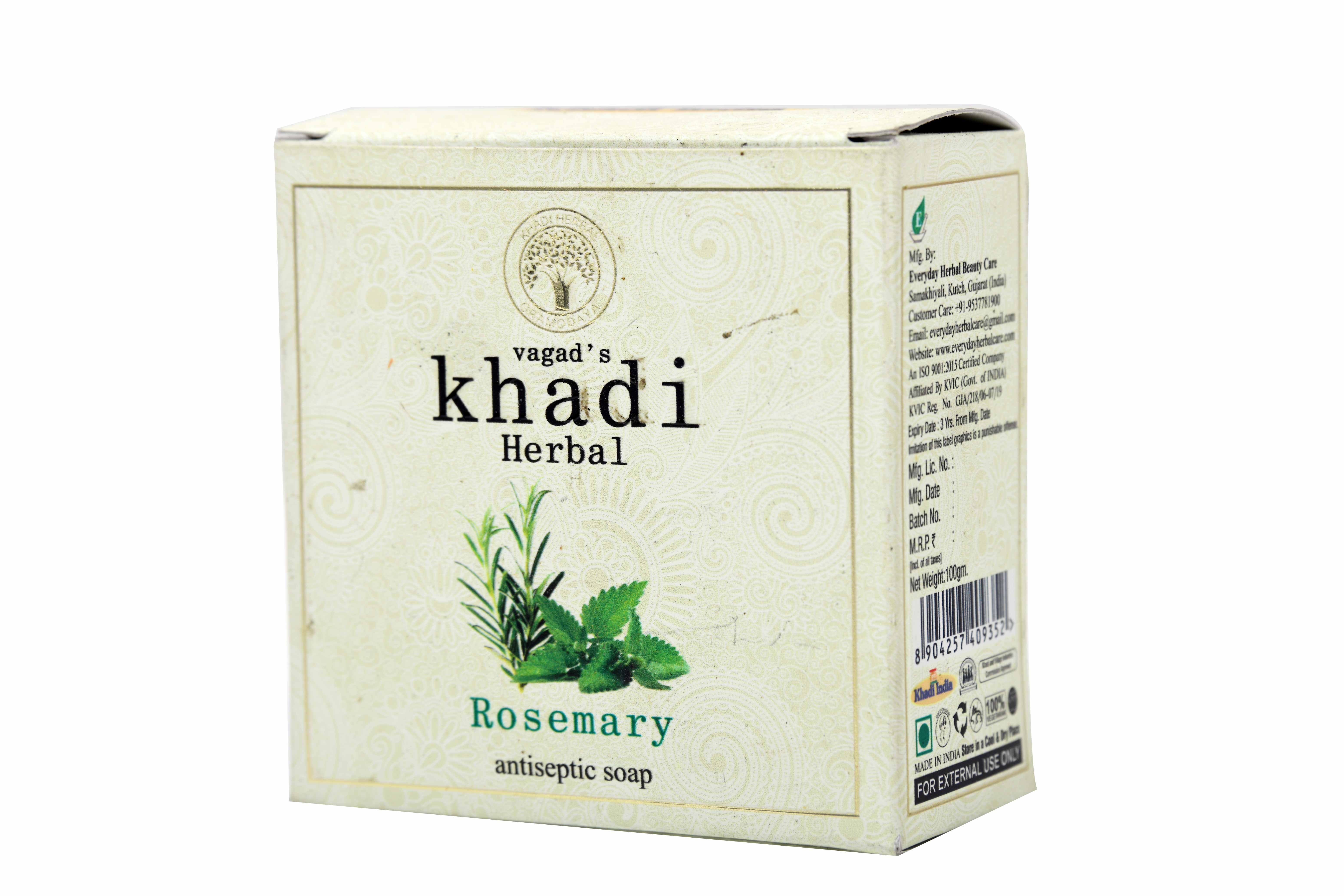 Buy Vagad's Khadi Rosemary Antiseptic Milky Soap at Best Price Online