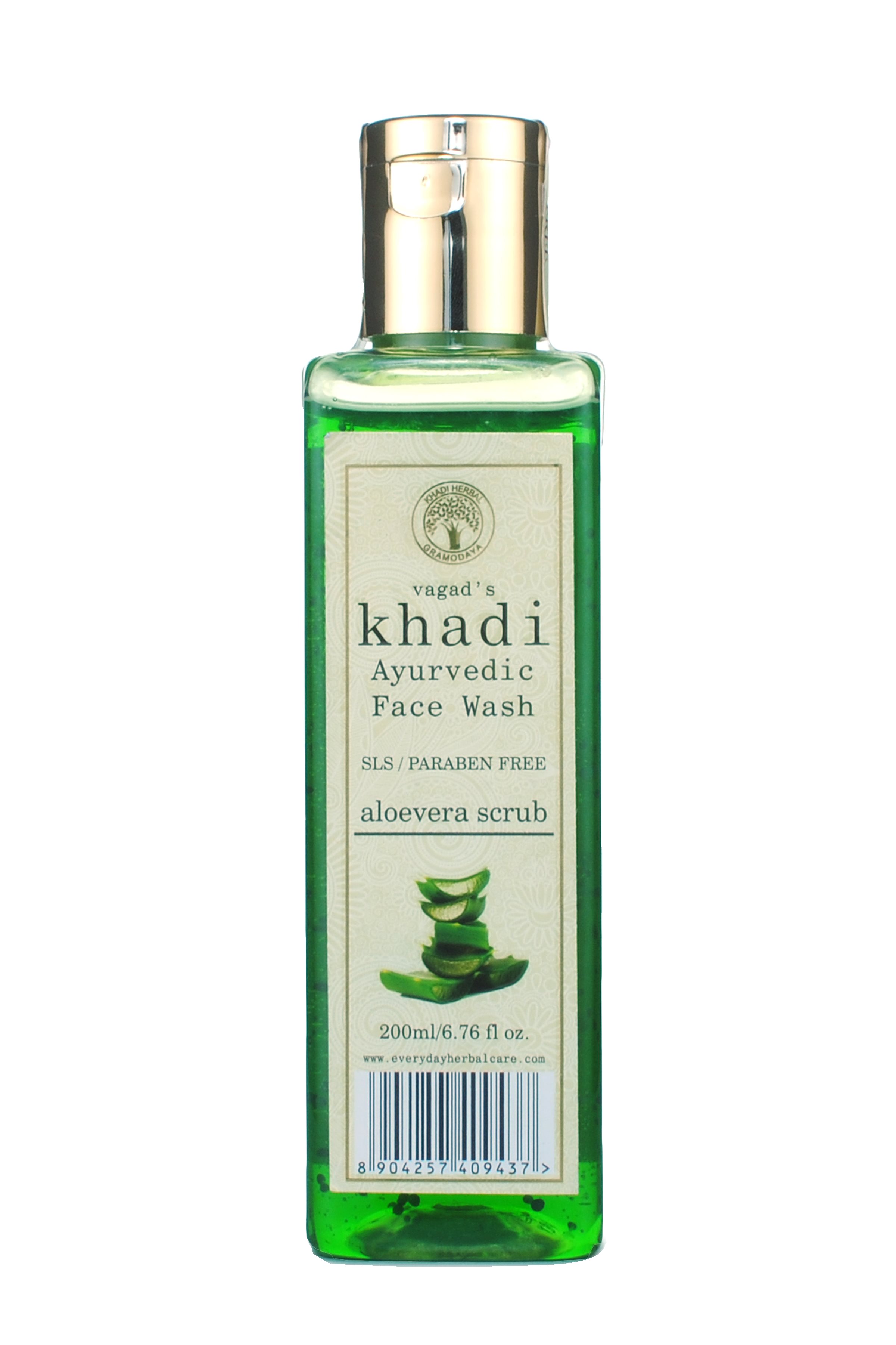 Vagad's Khadi S.L.S And Paraben Free Aloevera Scrub Face Wash