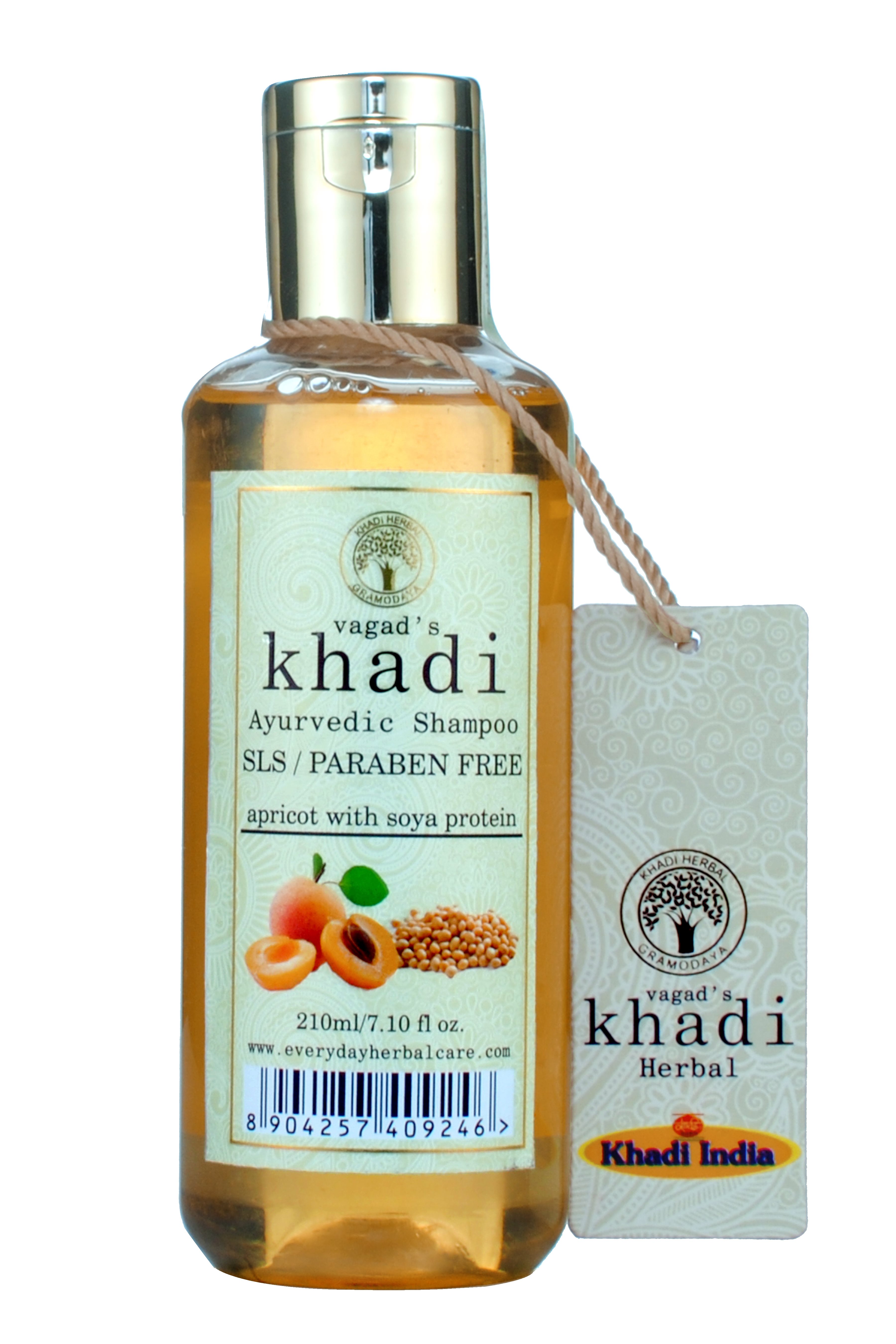 Vagad's Khadi S.L.S And Paraben Free Apricot With Soya Protein Shampoo