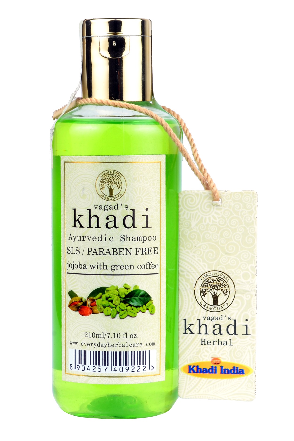 Buy Vagad's Khadi S.L.S And Paraben Free Jojoba With Green Coffee Shampoo at Best Price Online