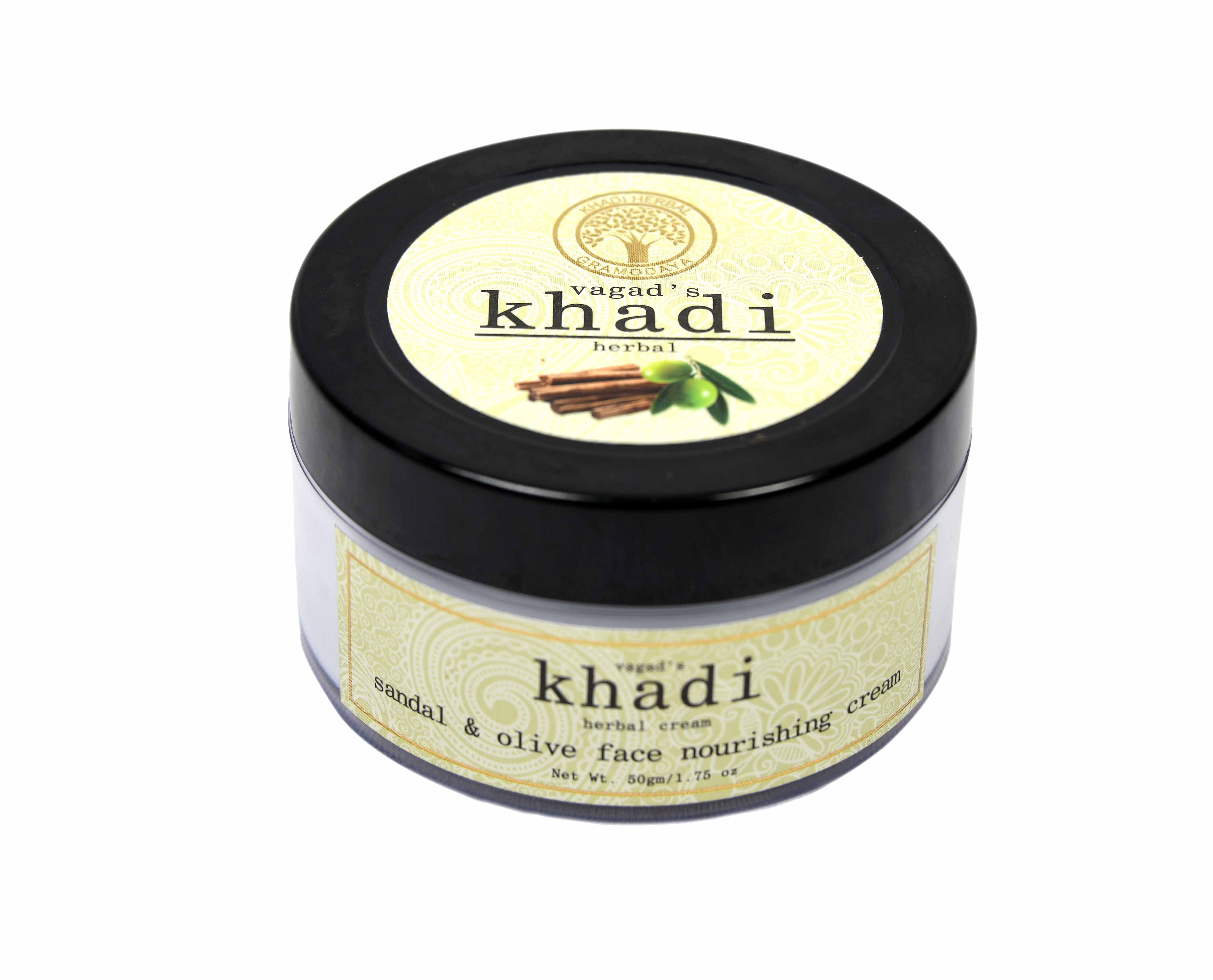 Vagad's Khadi Sandal Oil With Olive Oil Face Moisturizing Cream