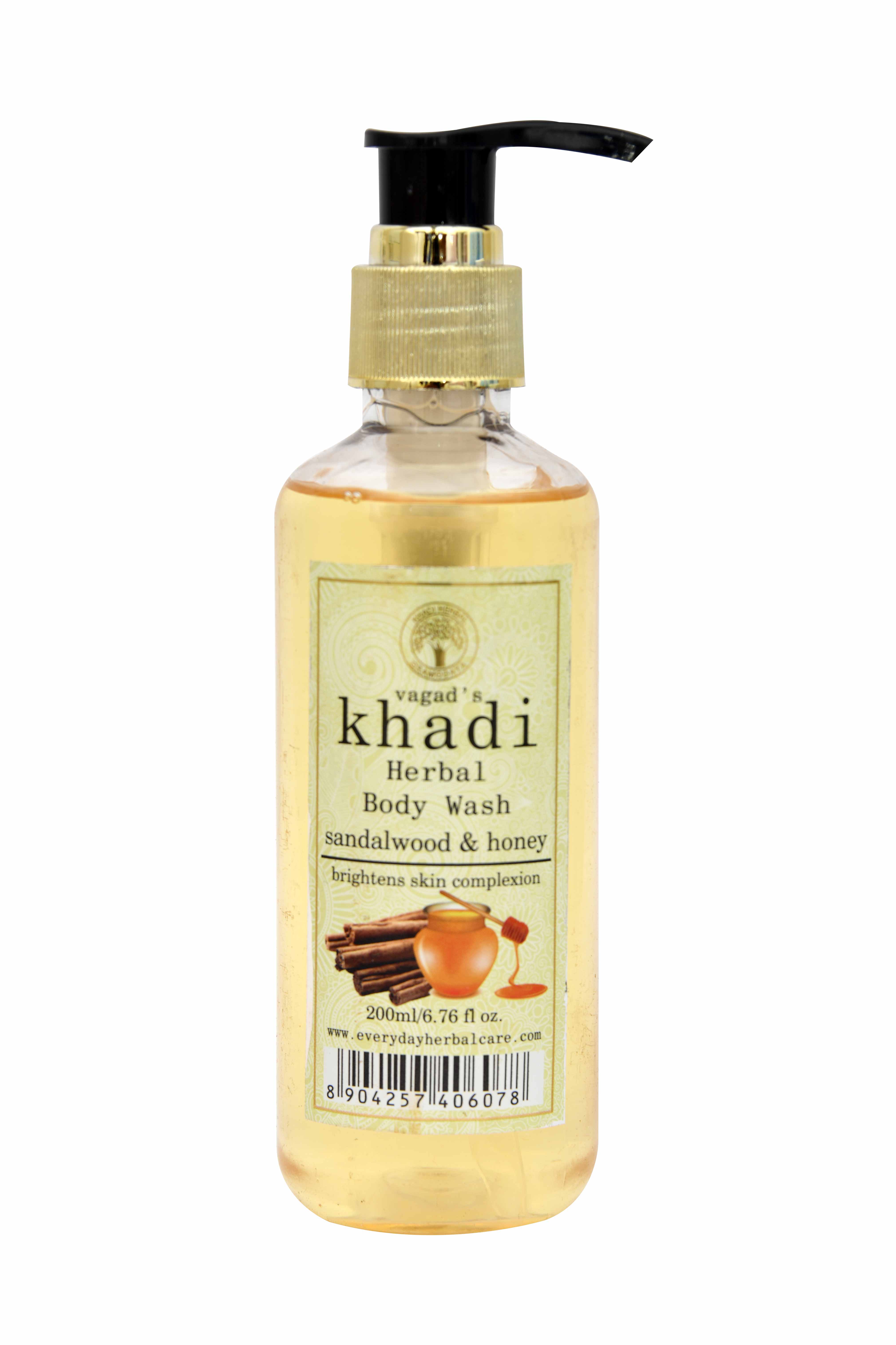 Buy Vagad's Khadi Sandalwood And Honey Body Wash at Best Price Online
