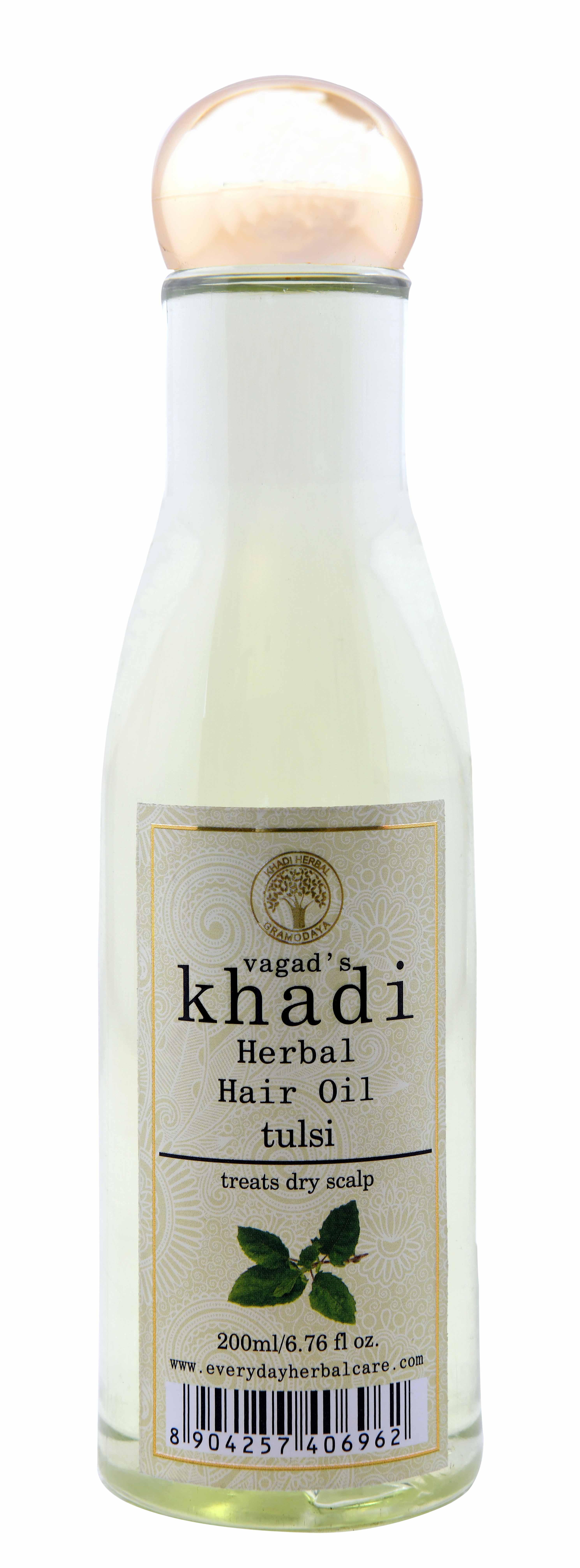 Buy Vagad's Khadi Tulsi Hair Oil Online at Best Price in 2021