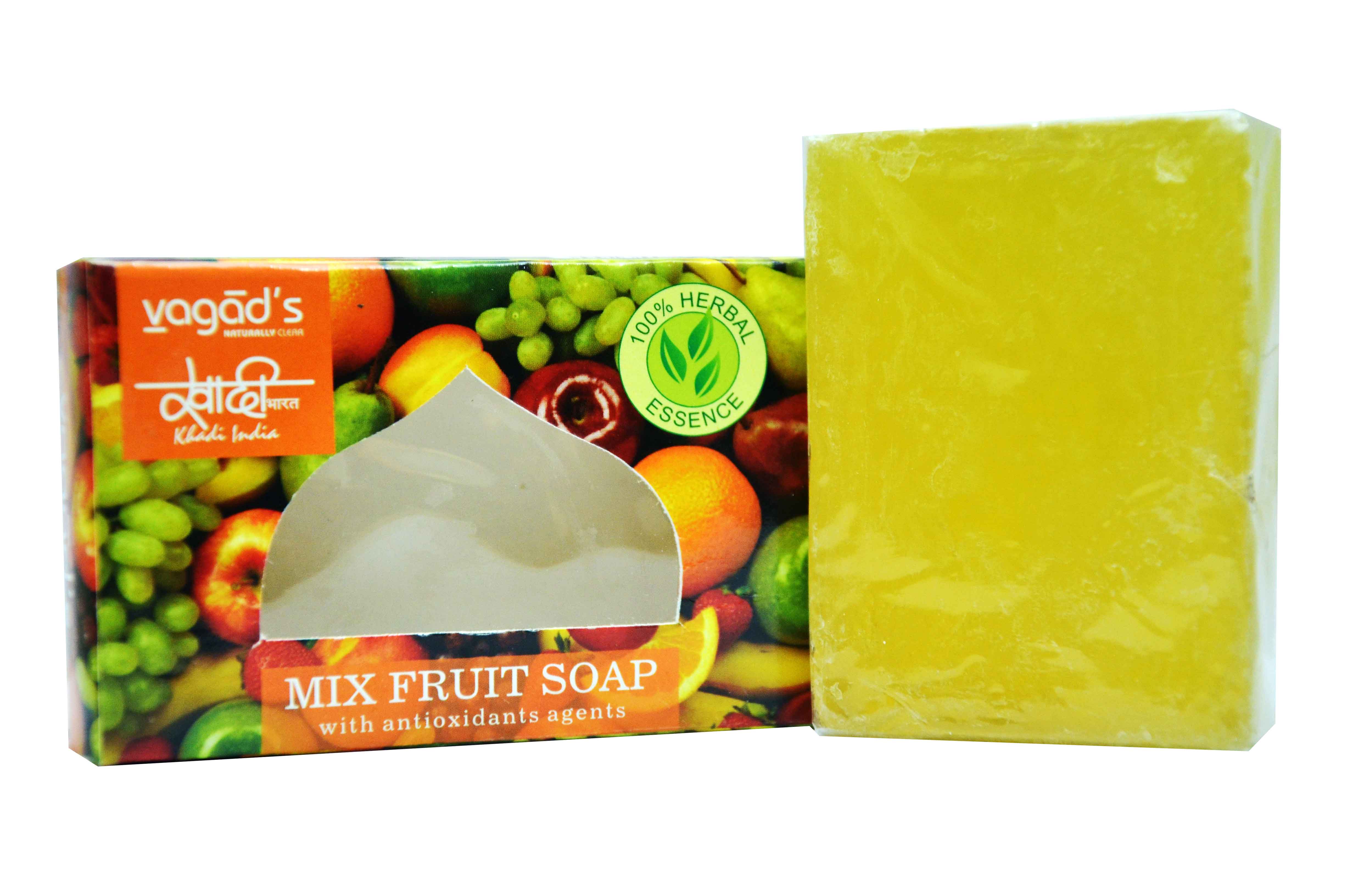 Buy Vagad's Khadi Mix Fruit Soap With Antioxidant Agents at Best Price Online