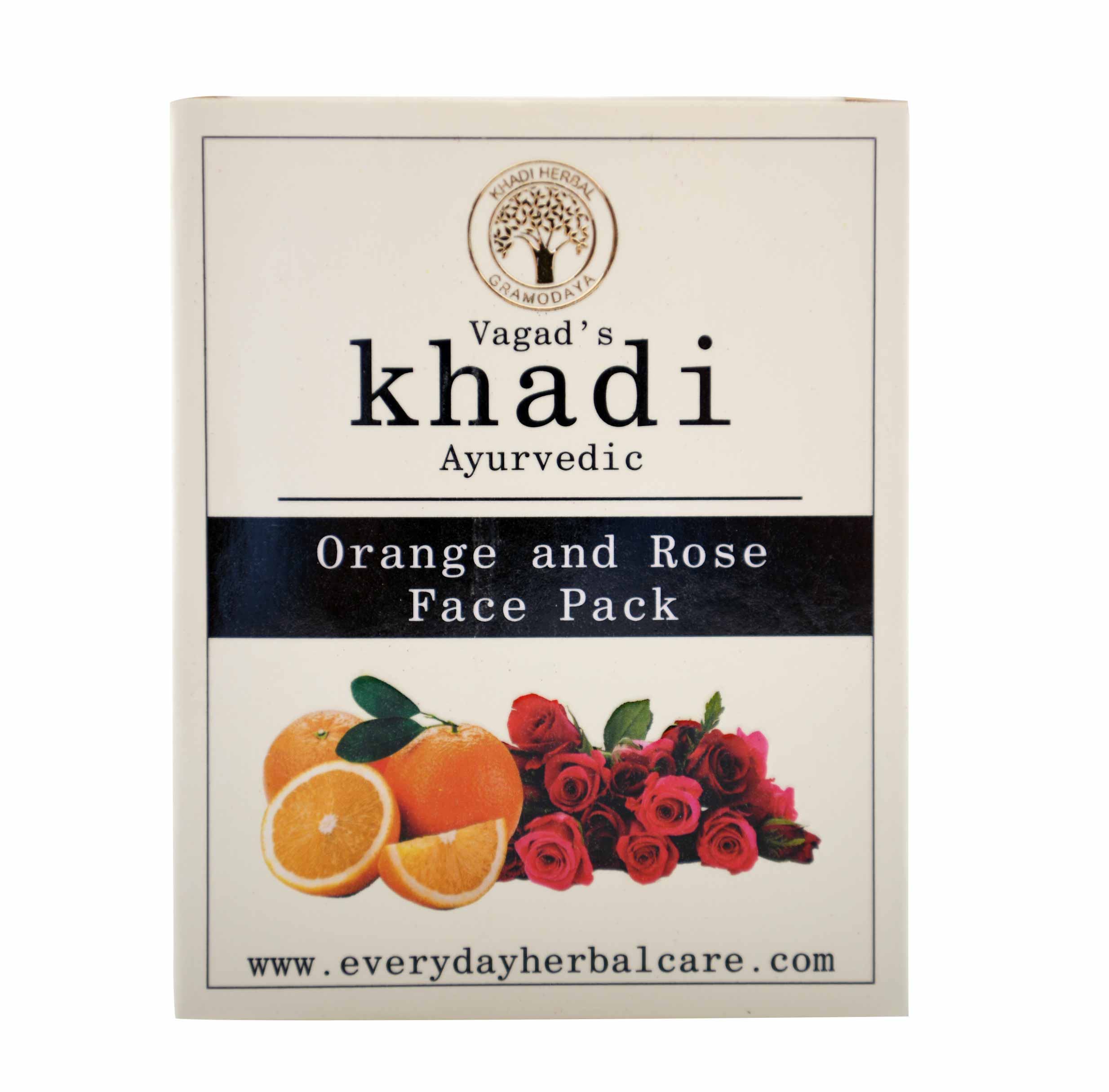 Buy Vagad's Khadi Orange Rose Face Pack Powder at Best Price Online