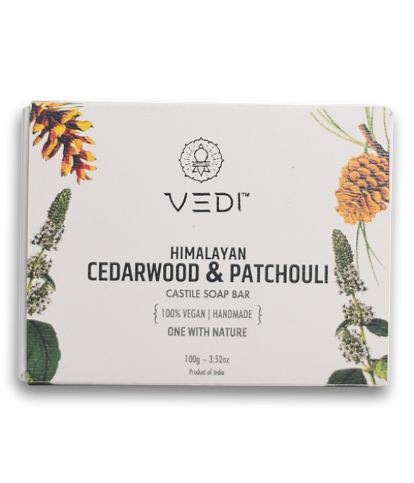 Vedi Herbal Himalayan Cedarwood & Patchouli Castile Soap Bar 