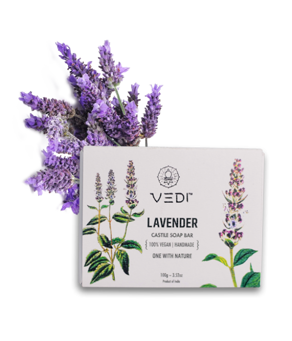 Vedi Herbal Lavender Castile Soap Bar 