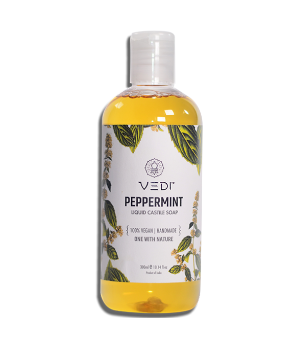Vedi Herbal Peppermint Liquid Castile Soap 