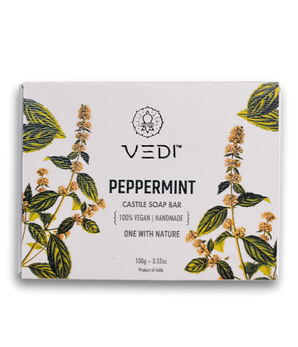 Vedi Herbal Peppermint Castile Soap Bar 