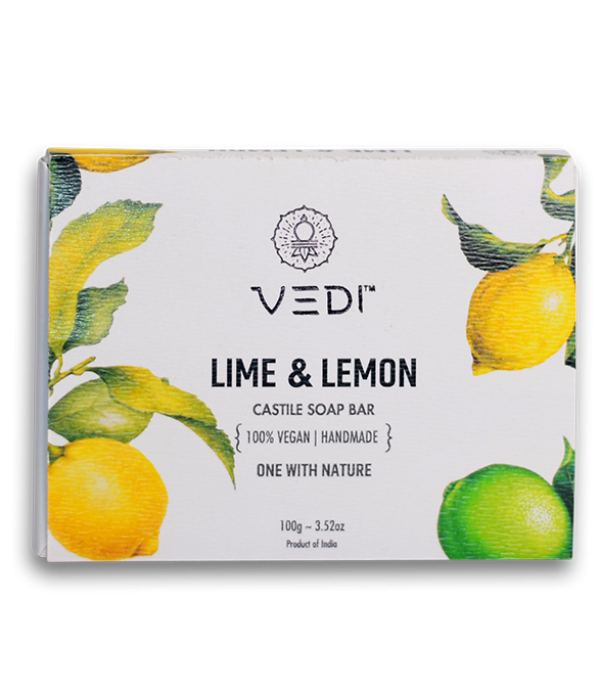 Vedi Herbal Lime & Lemon Castile Soap Bar 